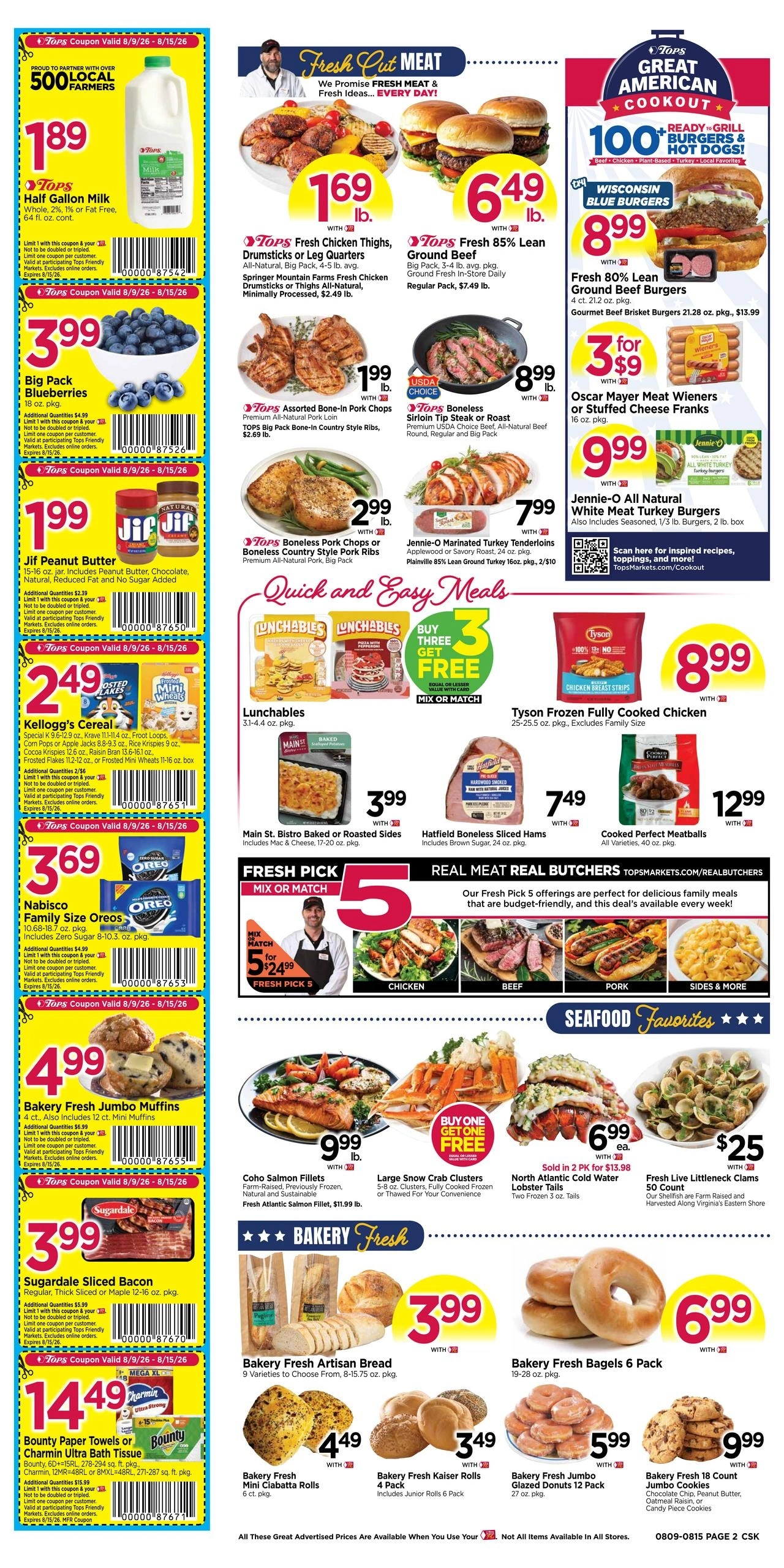 Tops Friendly Markets flyer page 2