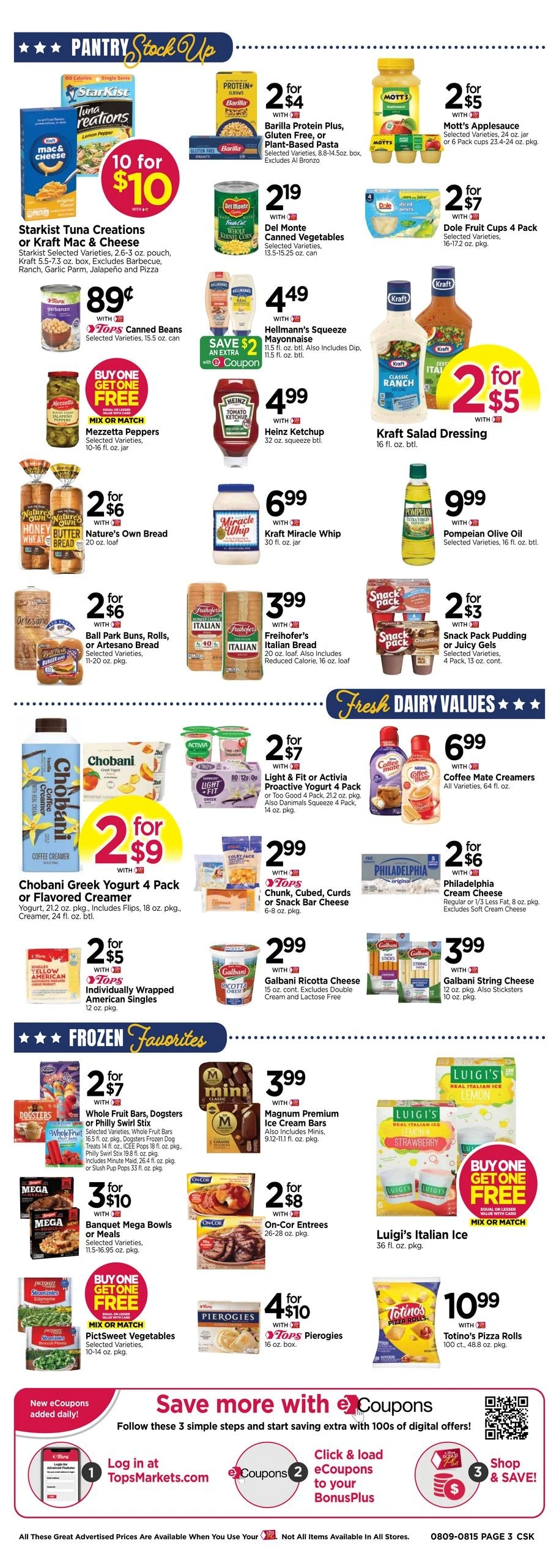 Tops Friendly Markets flyer page 3