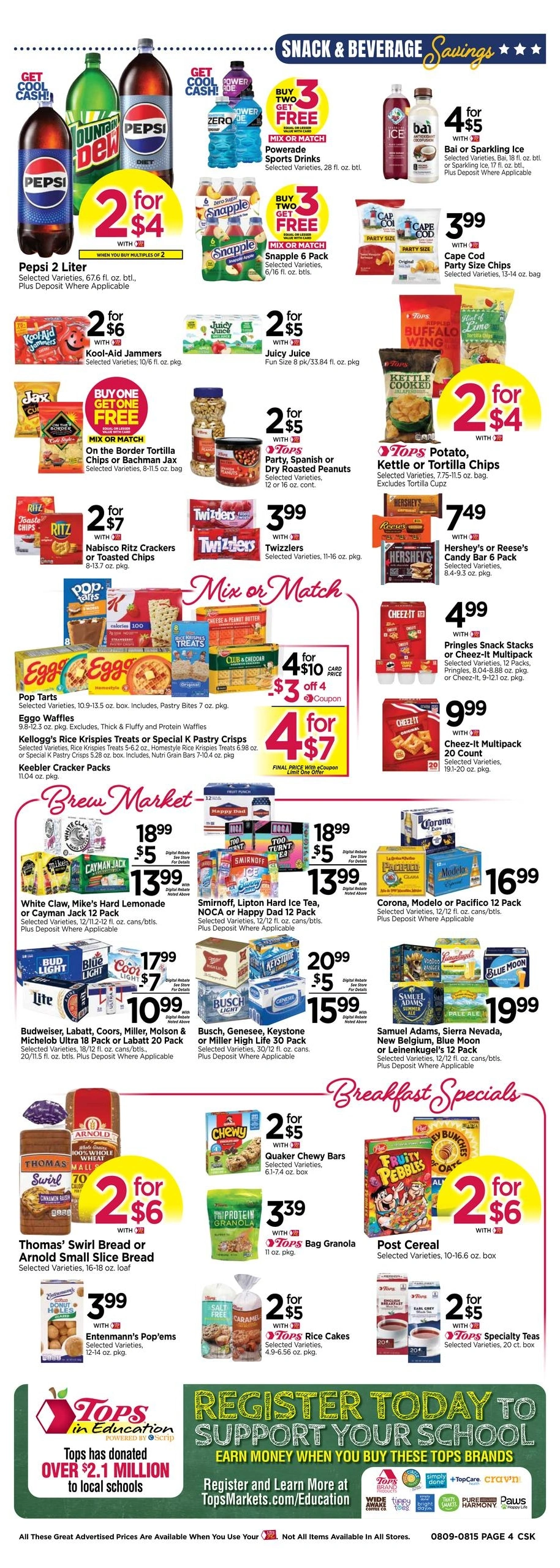 Tops Friendly Markets flyer page 4