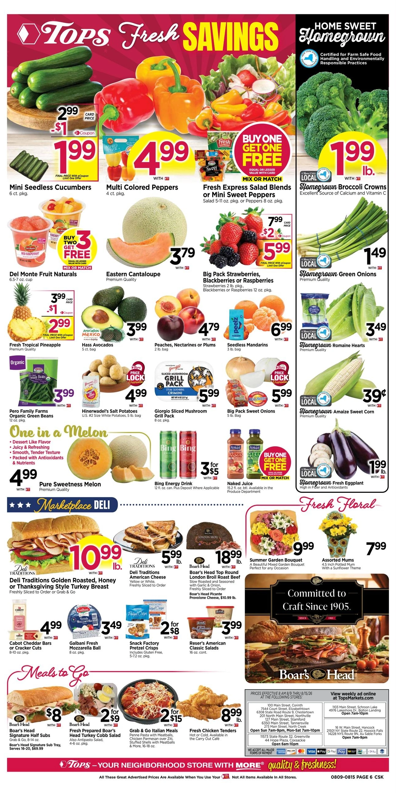 Tops Friendly Markets flyer page 6