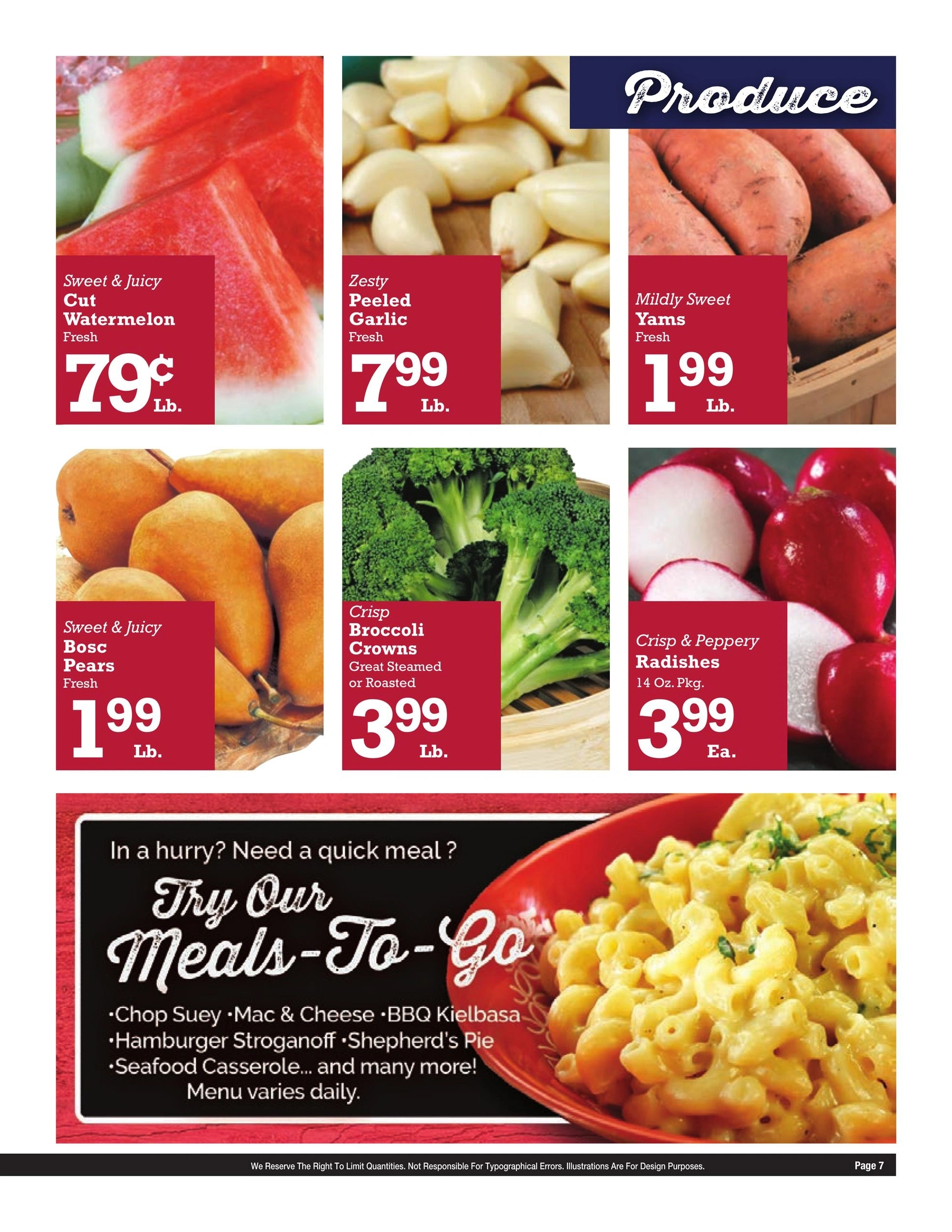 Foster's Super Market flyer page 7