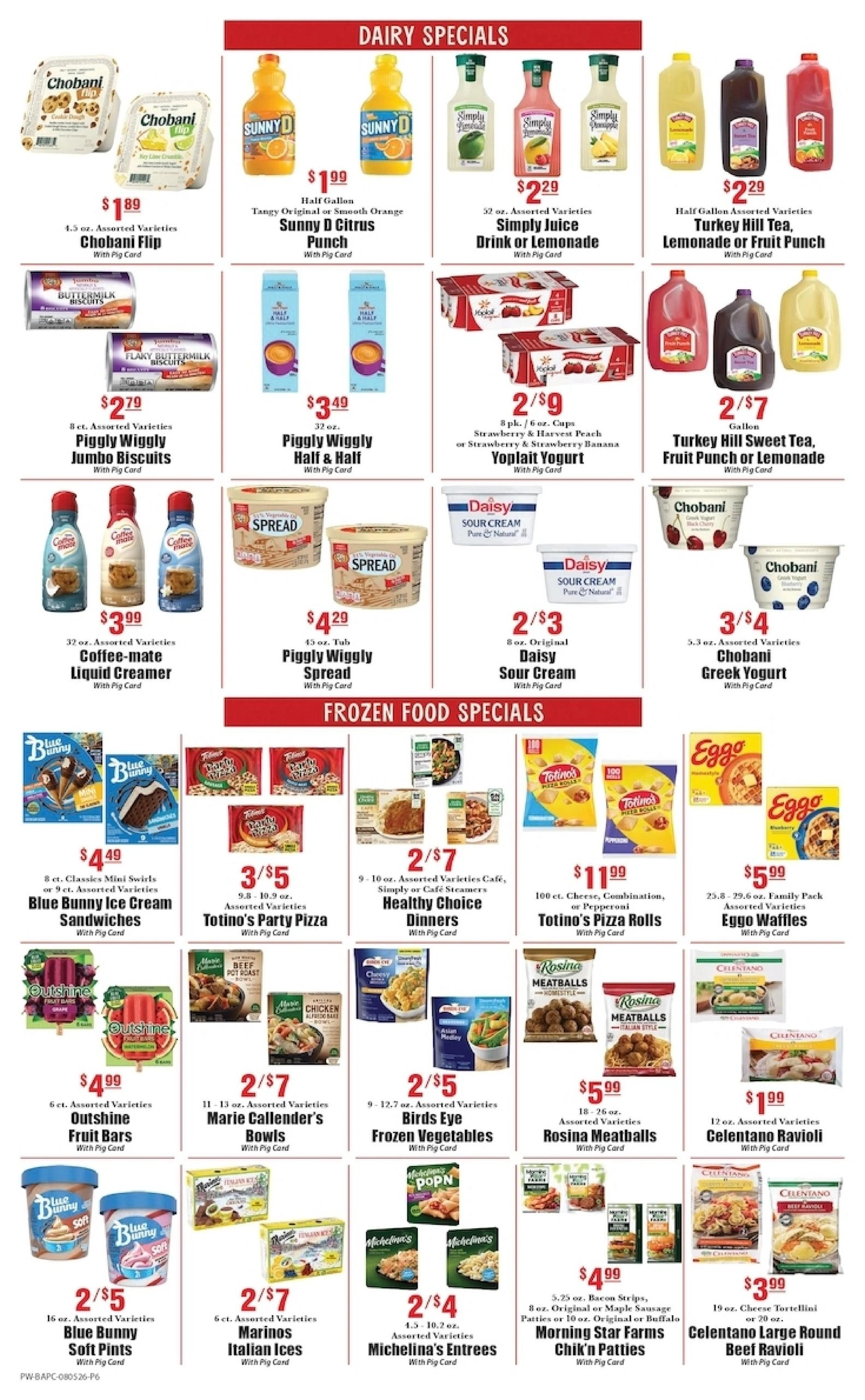 Piggly Wiggly flyer page 6
