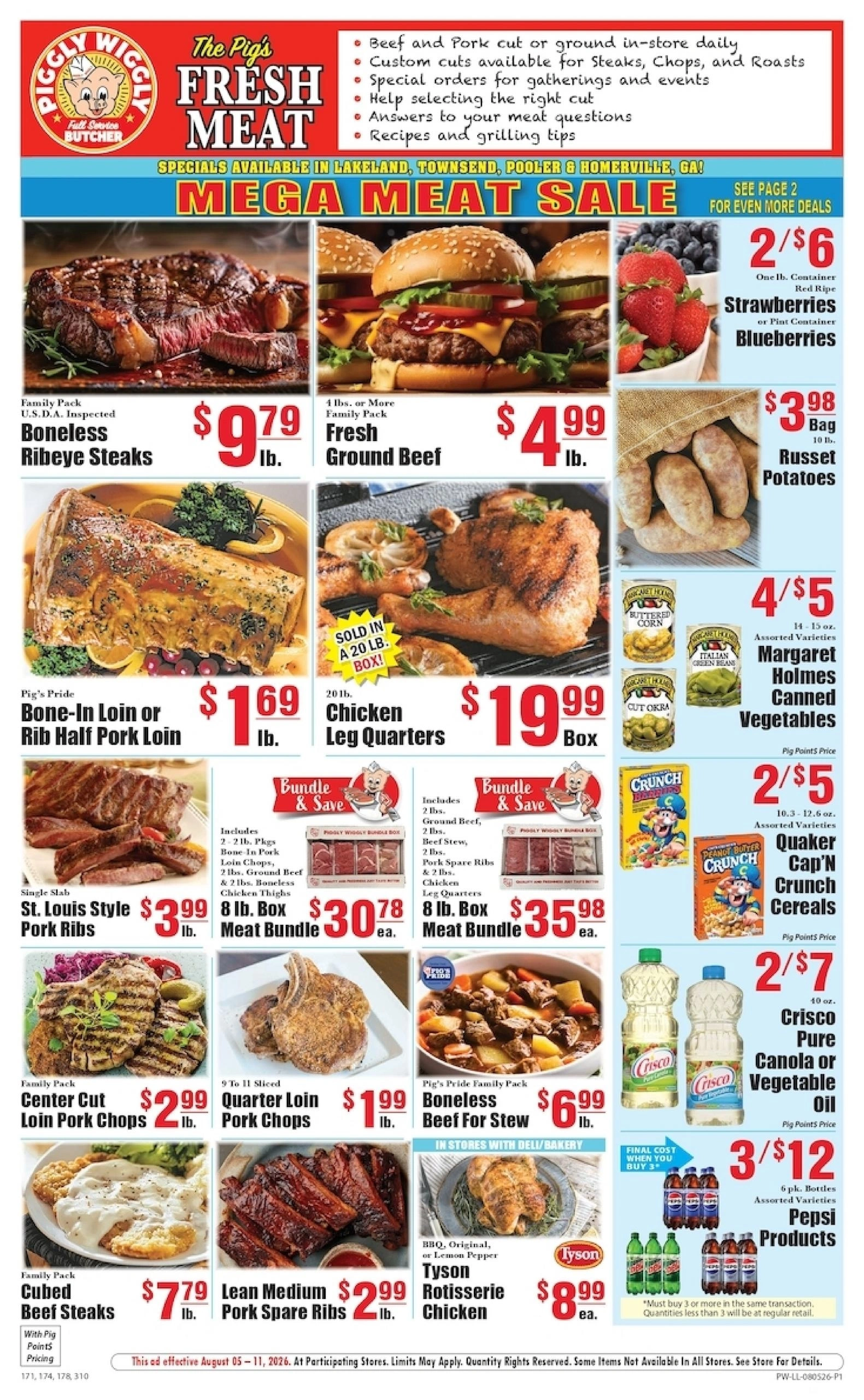 Piggly Wiggly flyer page 1