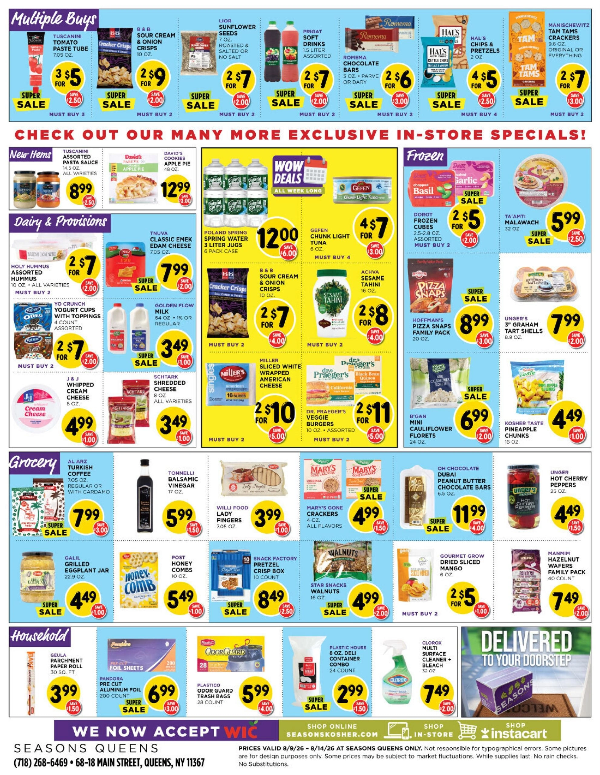 Seasons Kosher flyer page 2