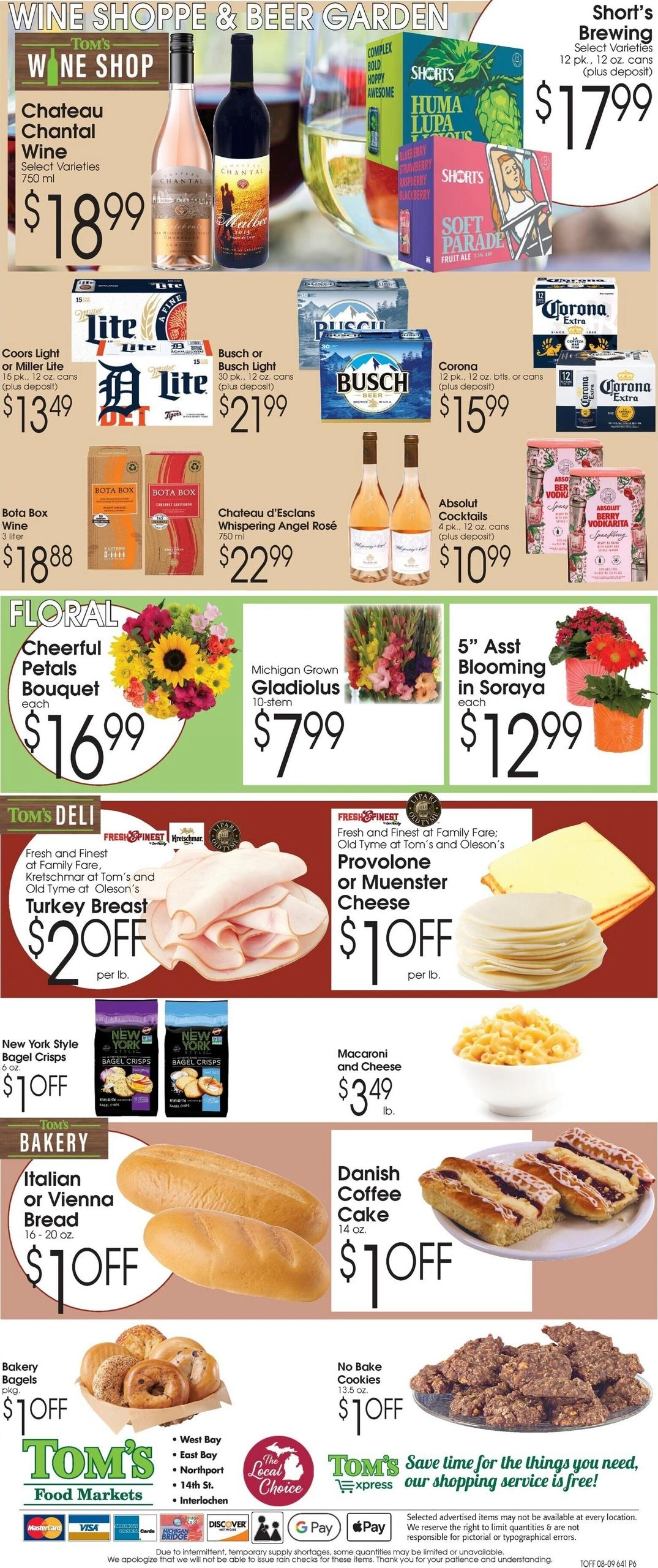 Tom's Food Markets flyer page 6