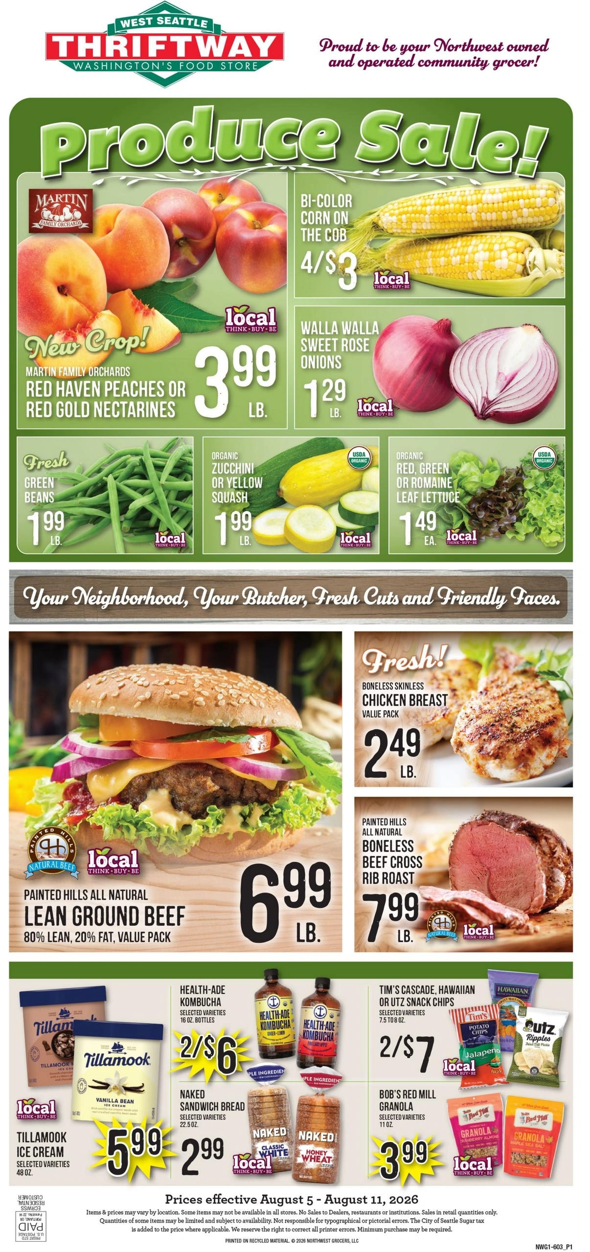 West Seattle Thriftway flyer page 1