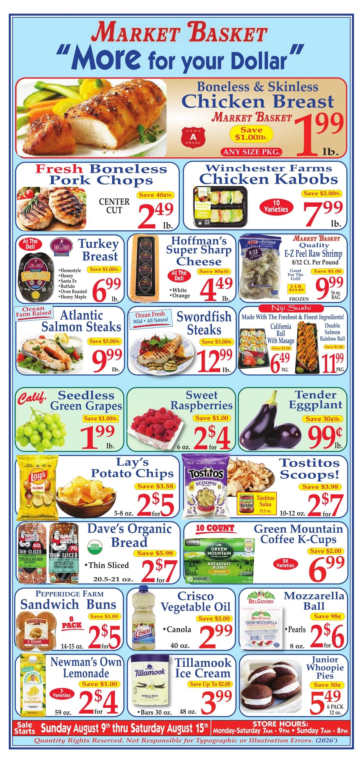 Market Basket flyer page 1