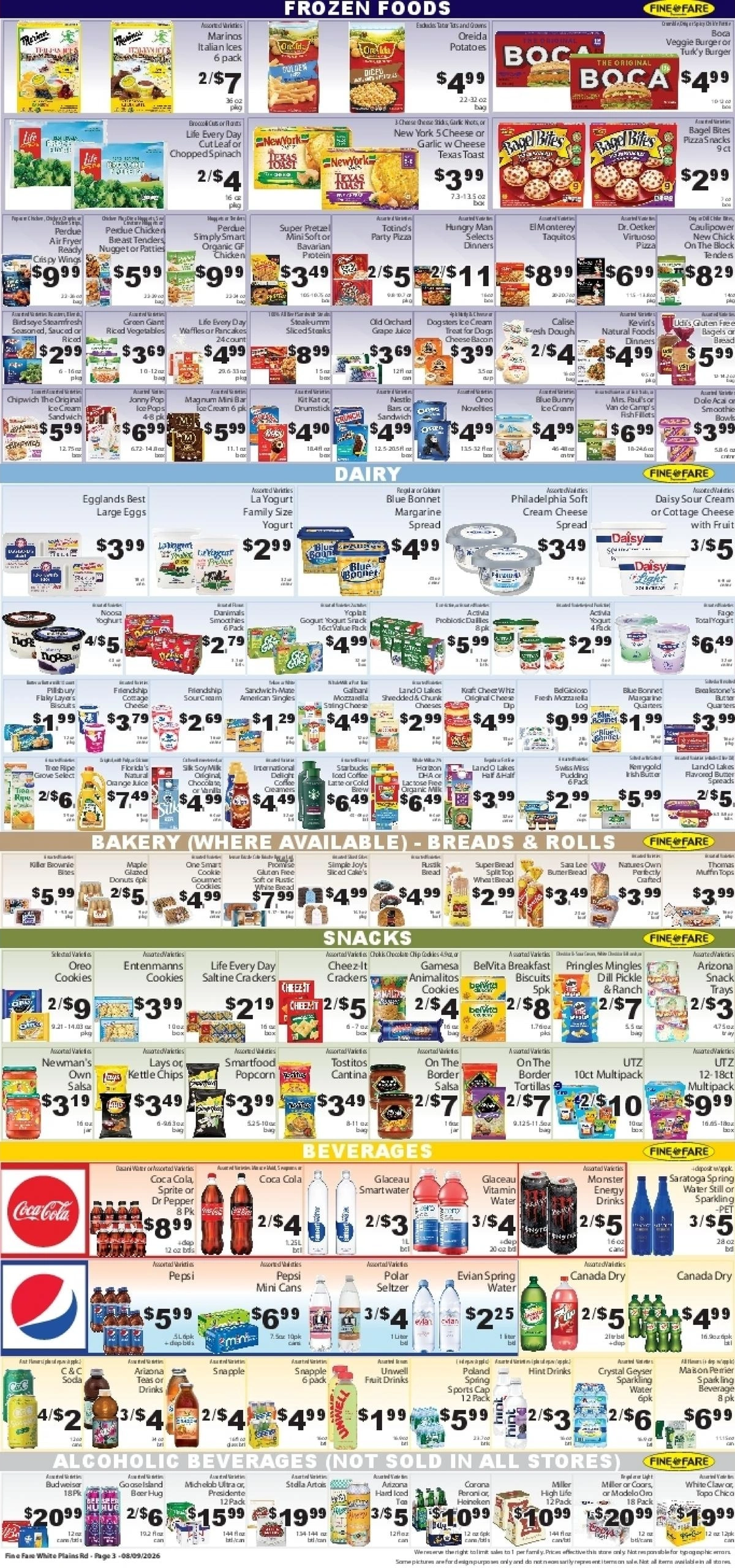 Fine Fare Supermarkets flyer page 3