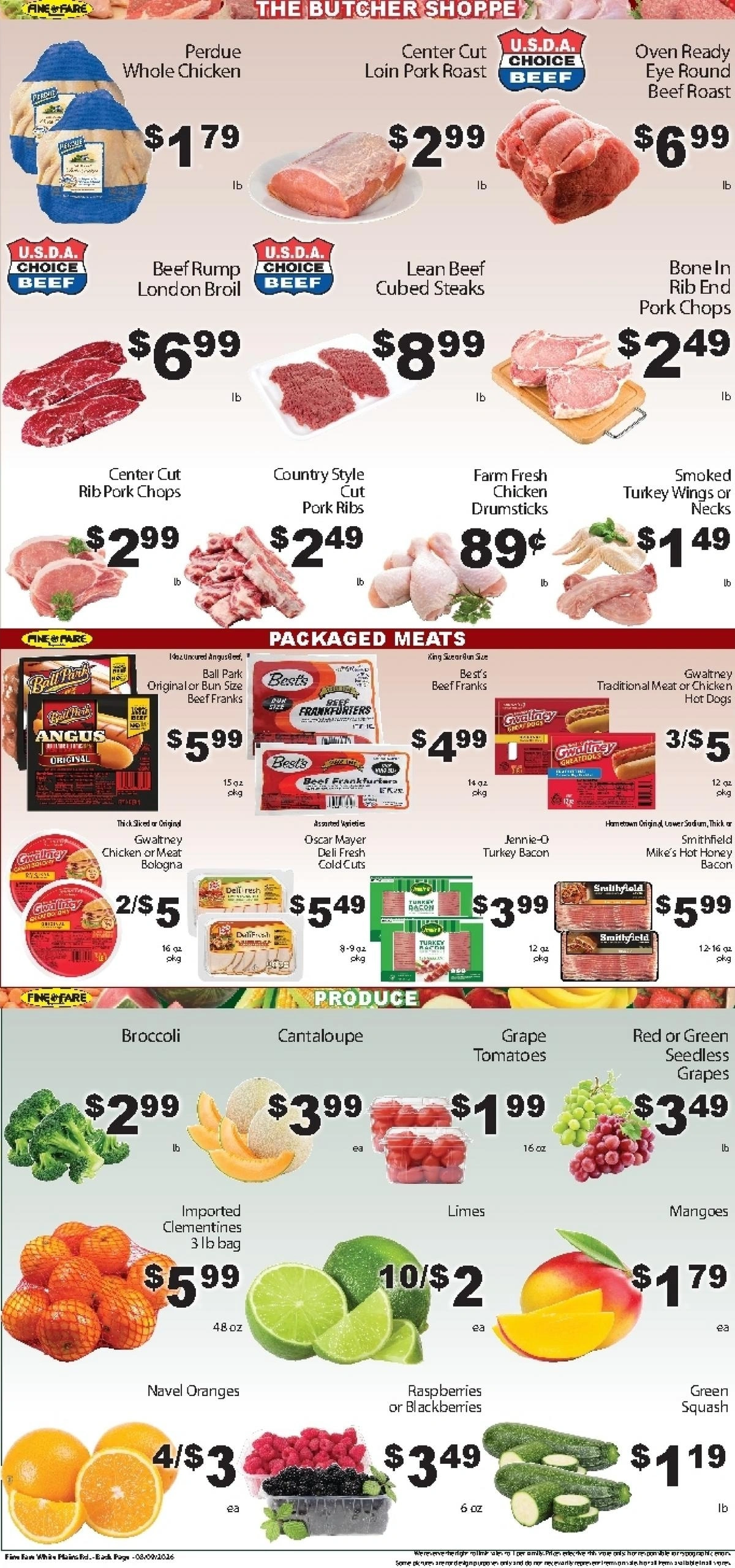 Fine Fare Supermarkets flyer page 4