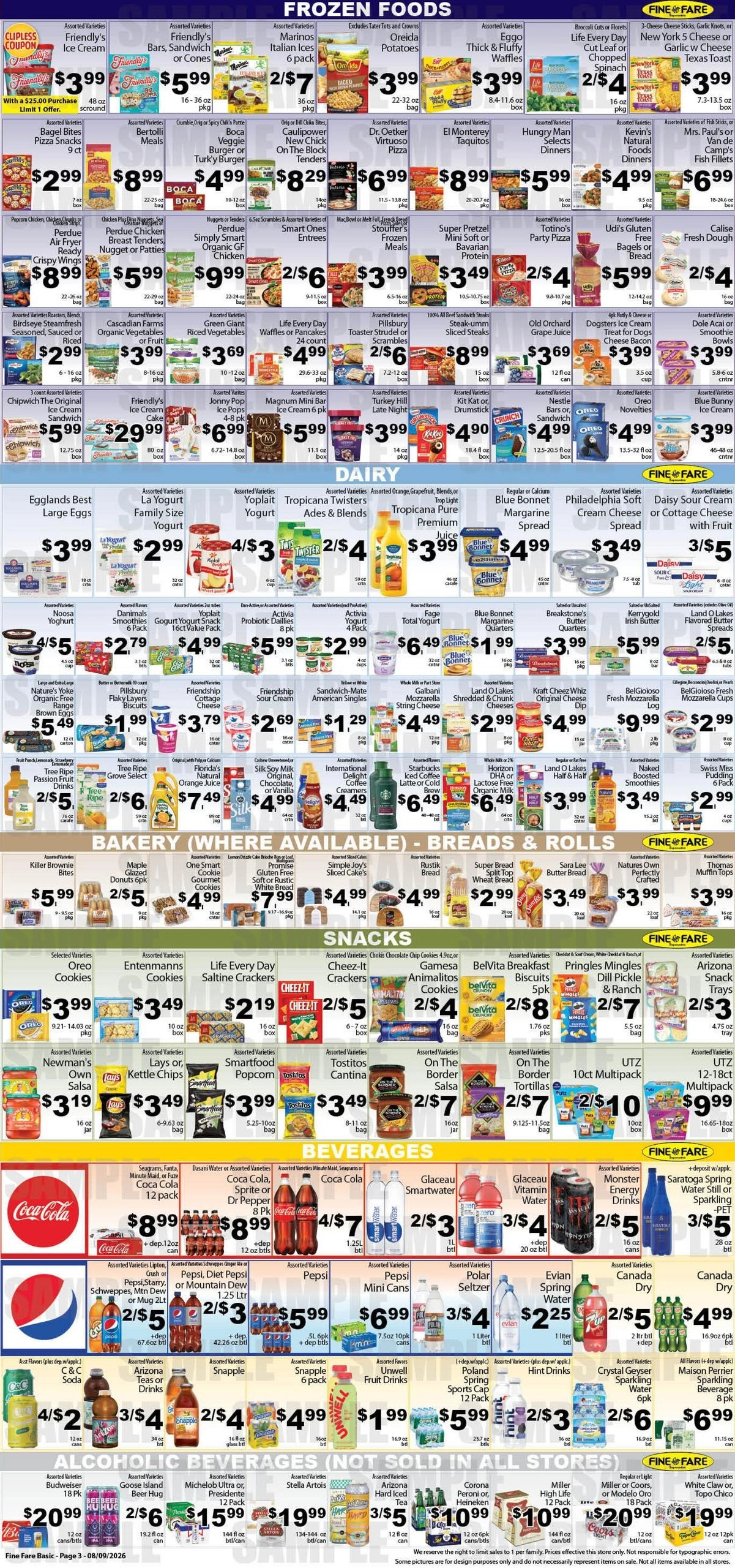 Fine Fare Supermarkets flyer page 3