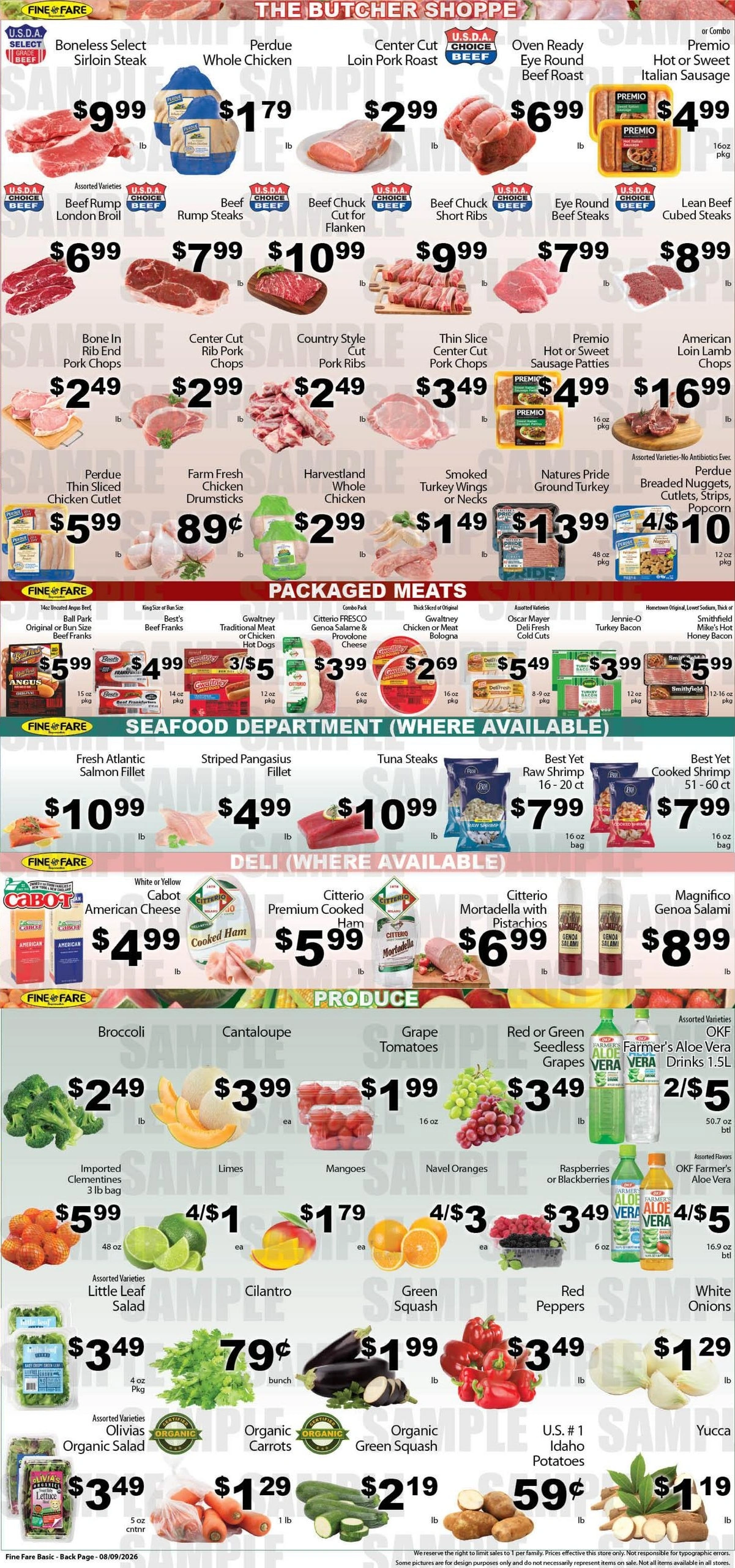 Fine Fare Supermarkets flyer page 4