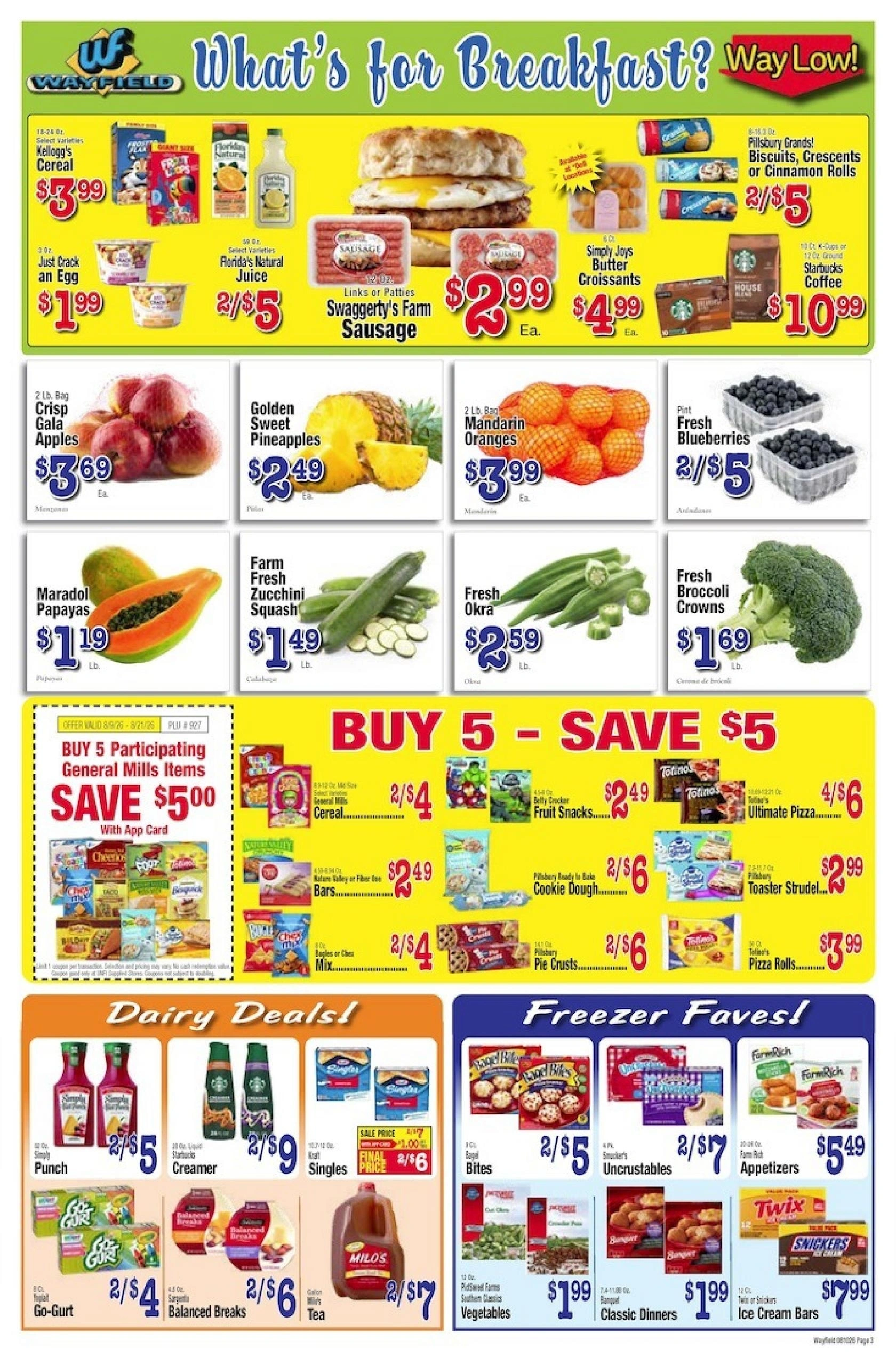Wayfield Foods flyer page 3