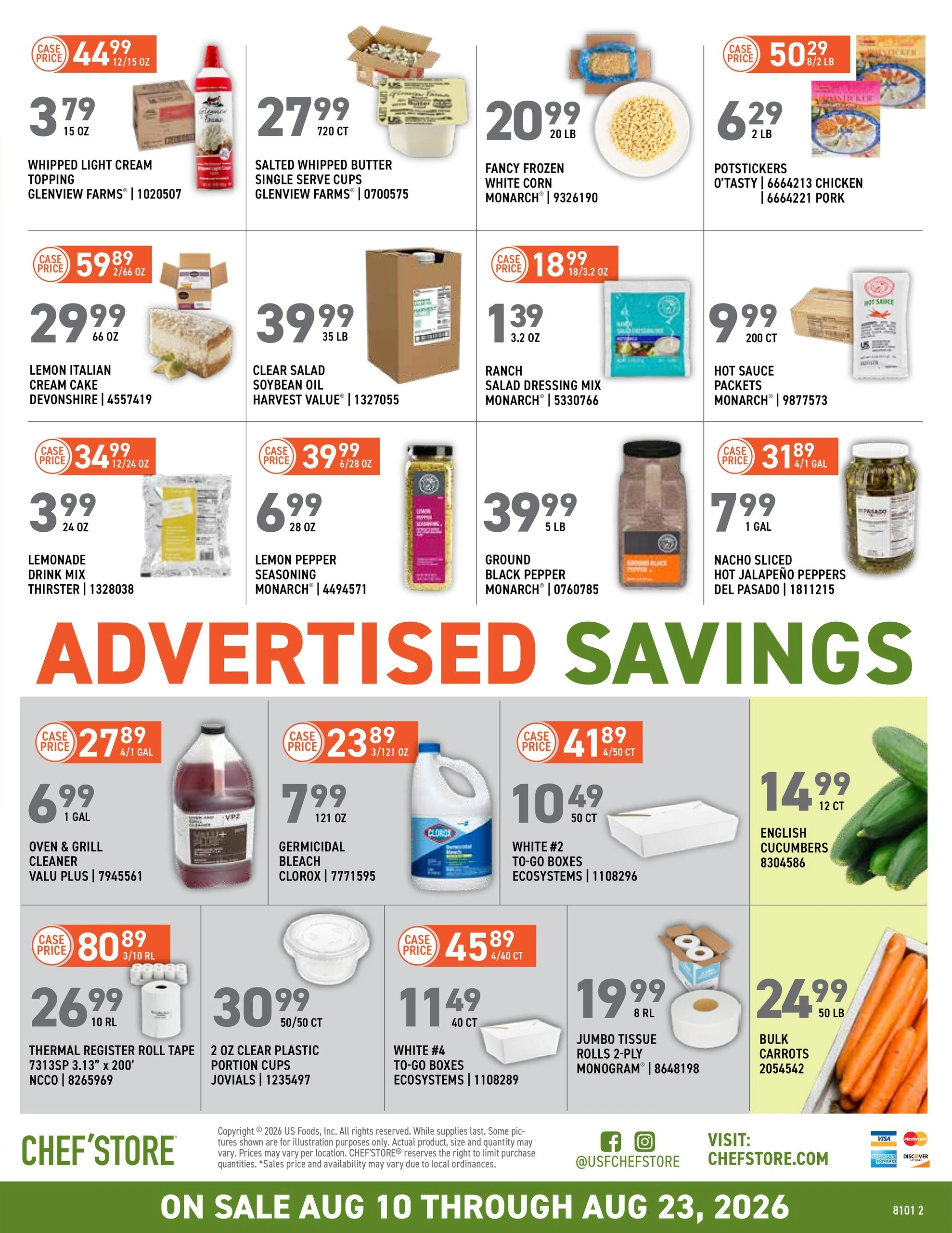 US Foods CHEF’STORE flyer page 2