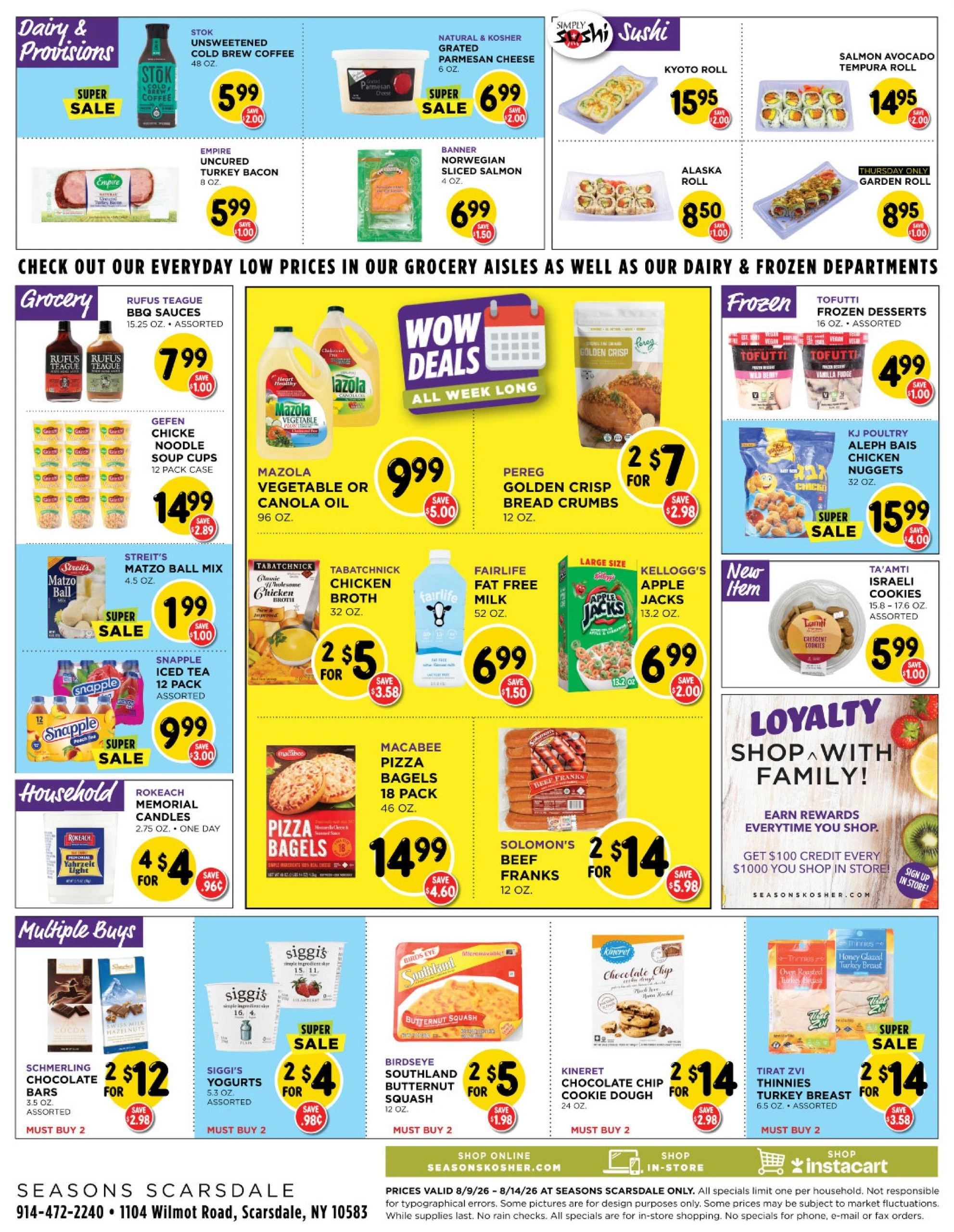 Seasons Kosher flyer page 2