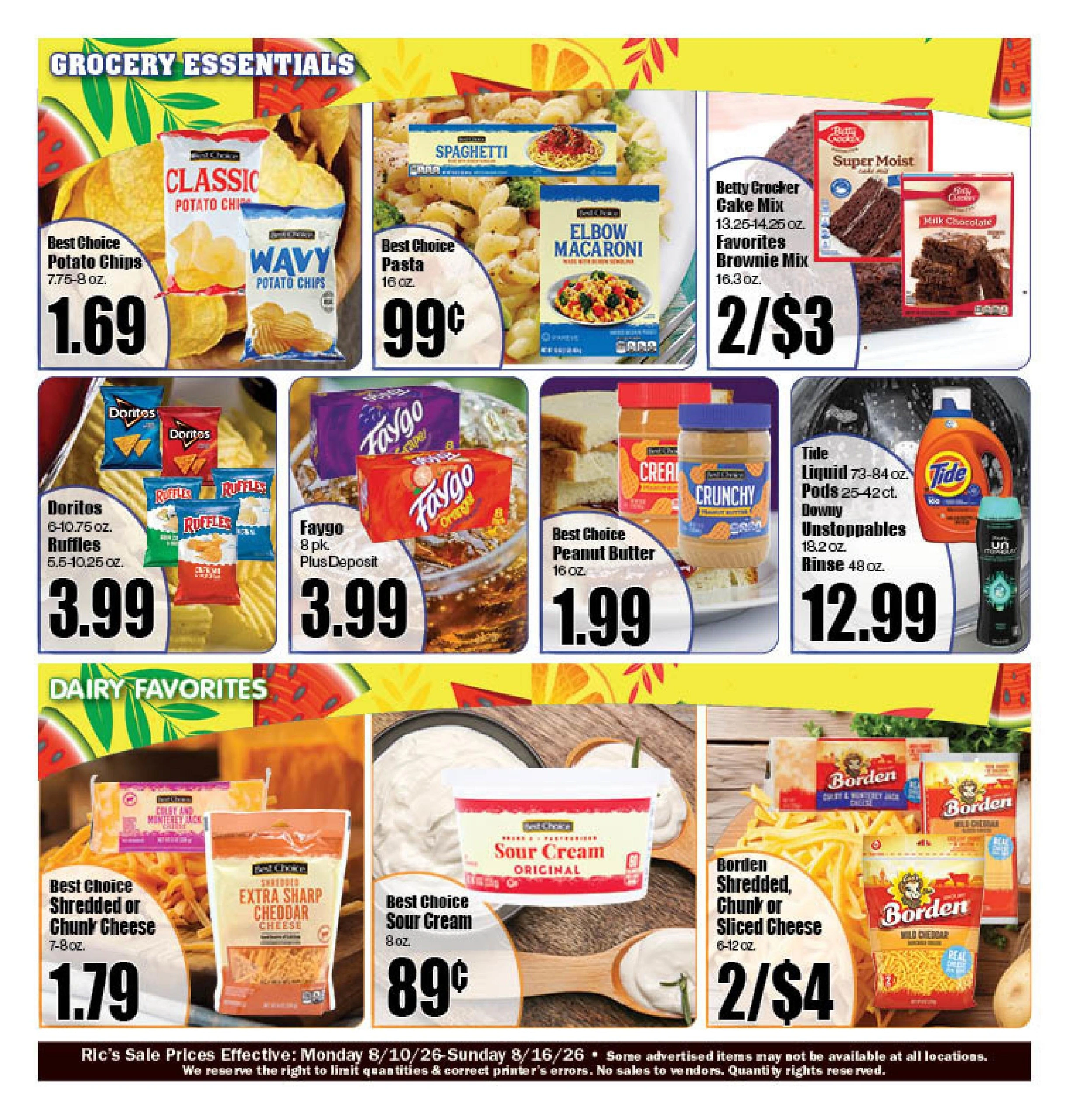 Ric's Food Center flyer page 2