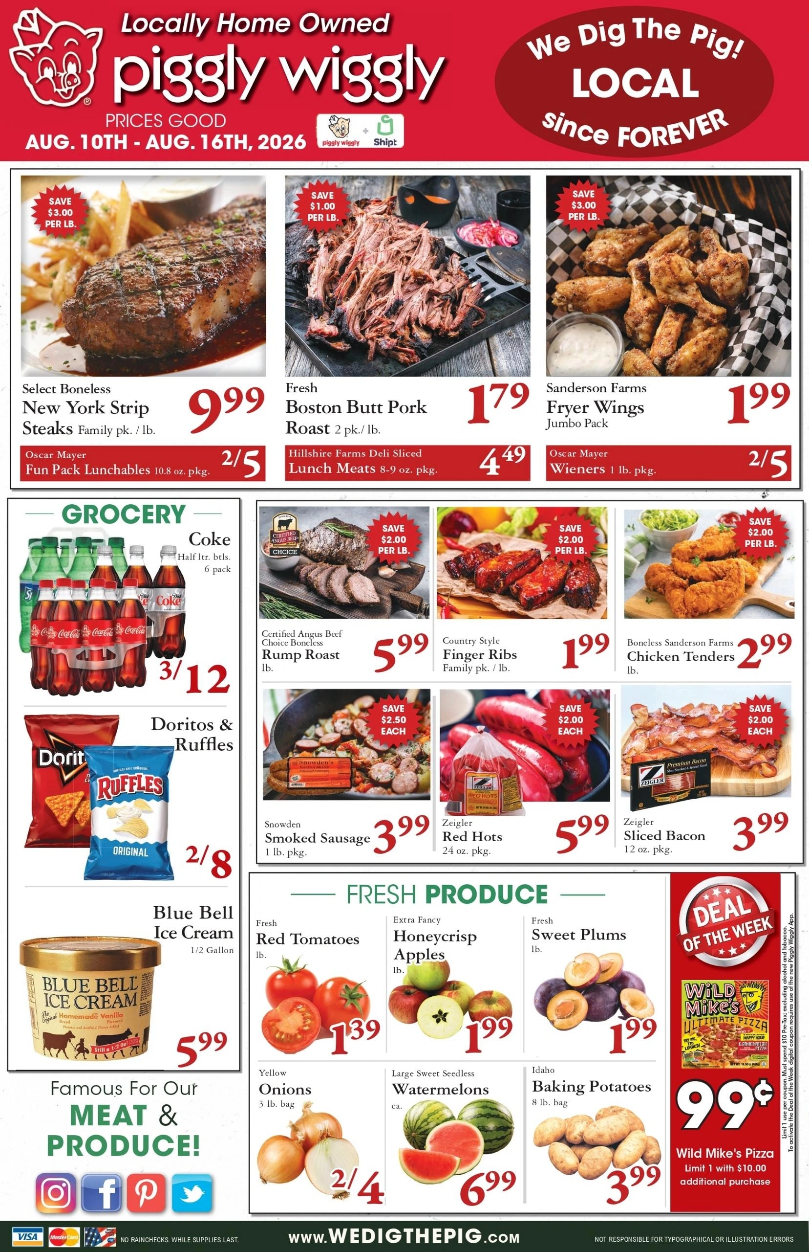 Piggly Wiggly flyer page 1