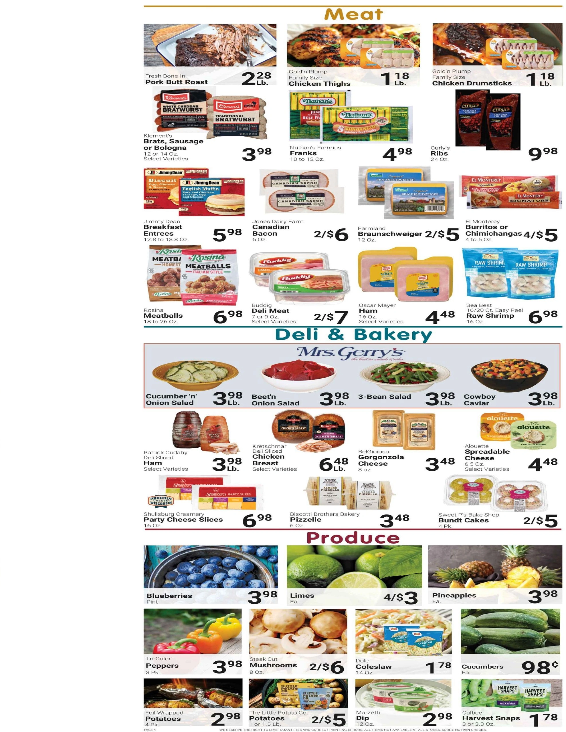 Roy's Market flyer page 4