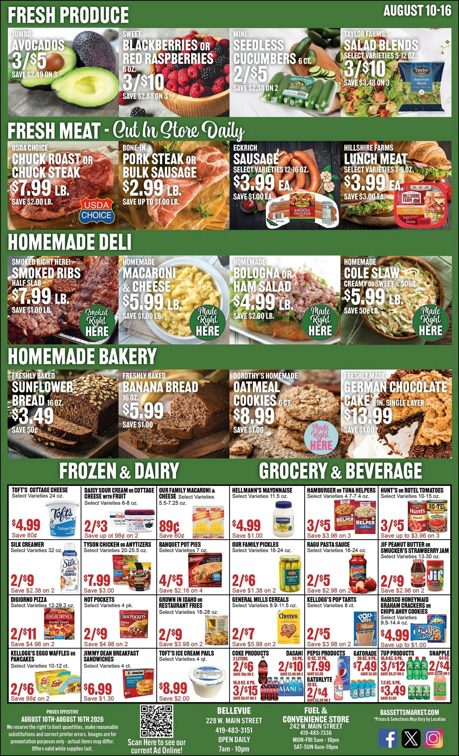 Bassett's Market flyer page 2