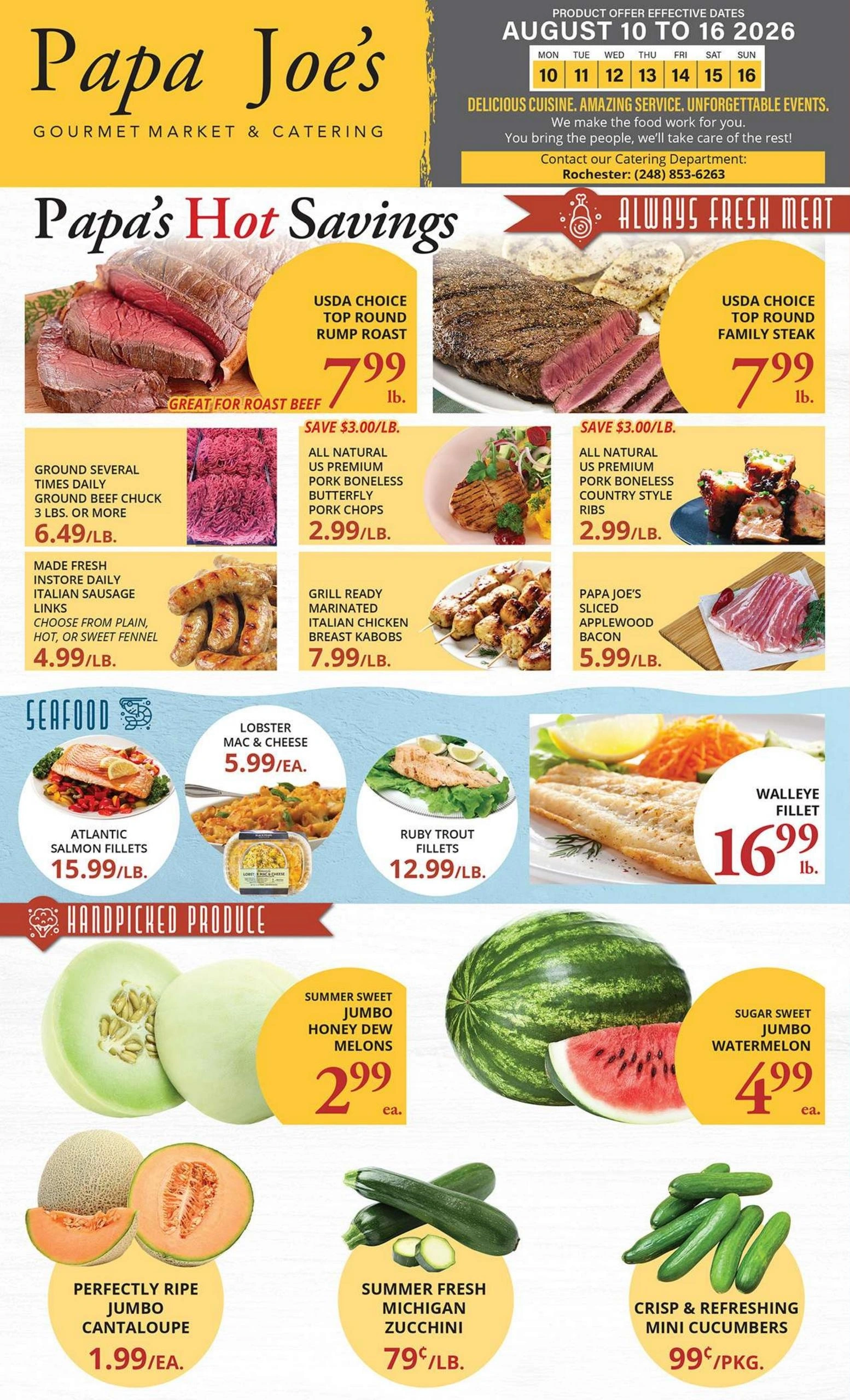 Papa Joe's Market flyer page 1