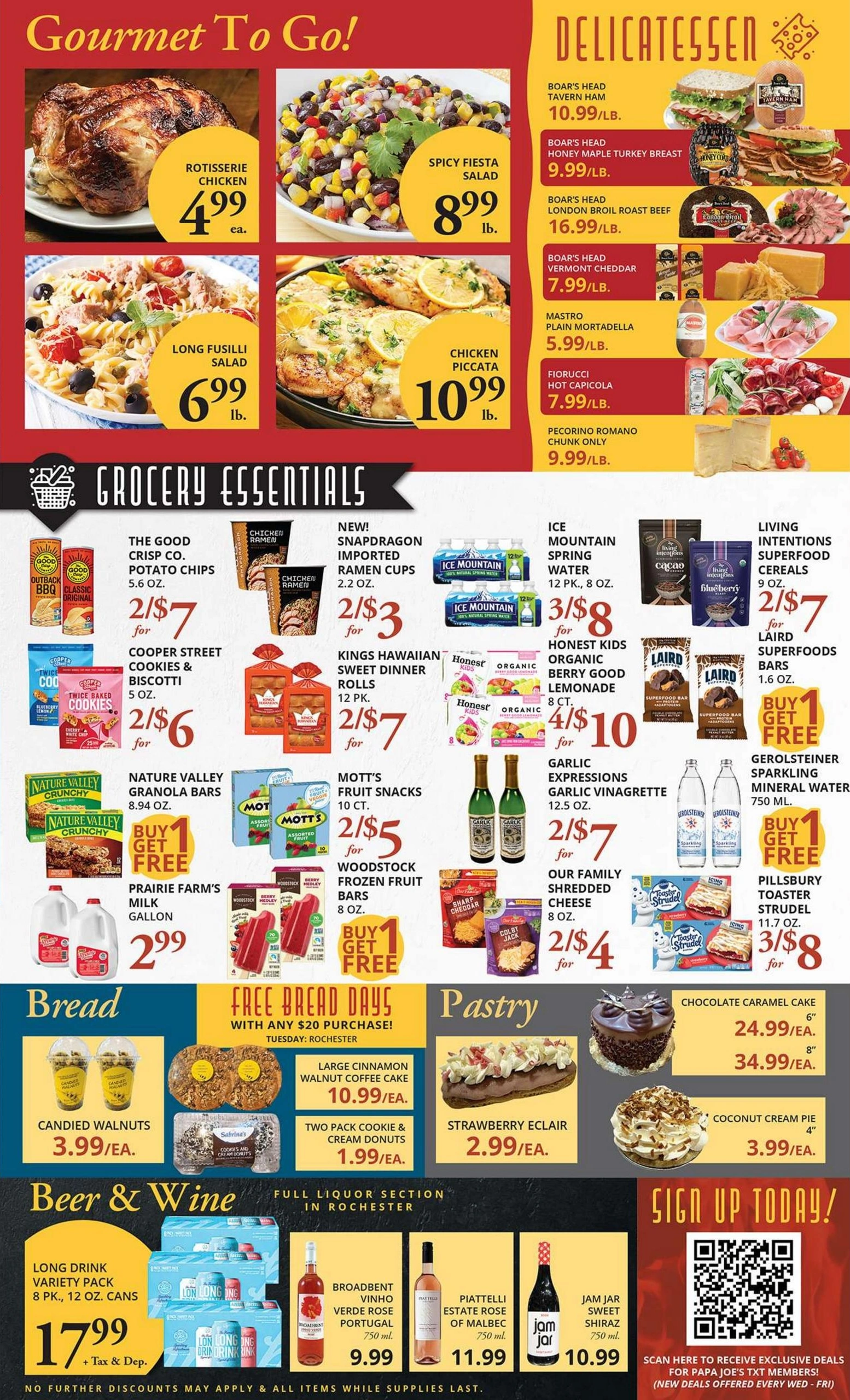 Papa Joe's Market flyer page 2