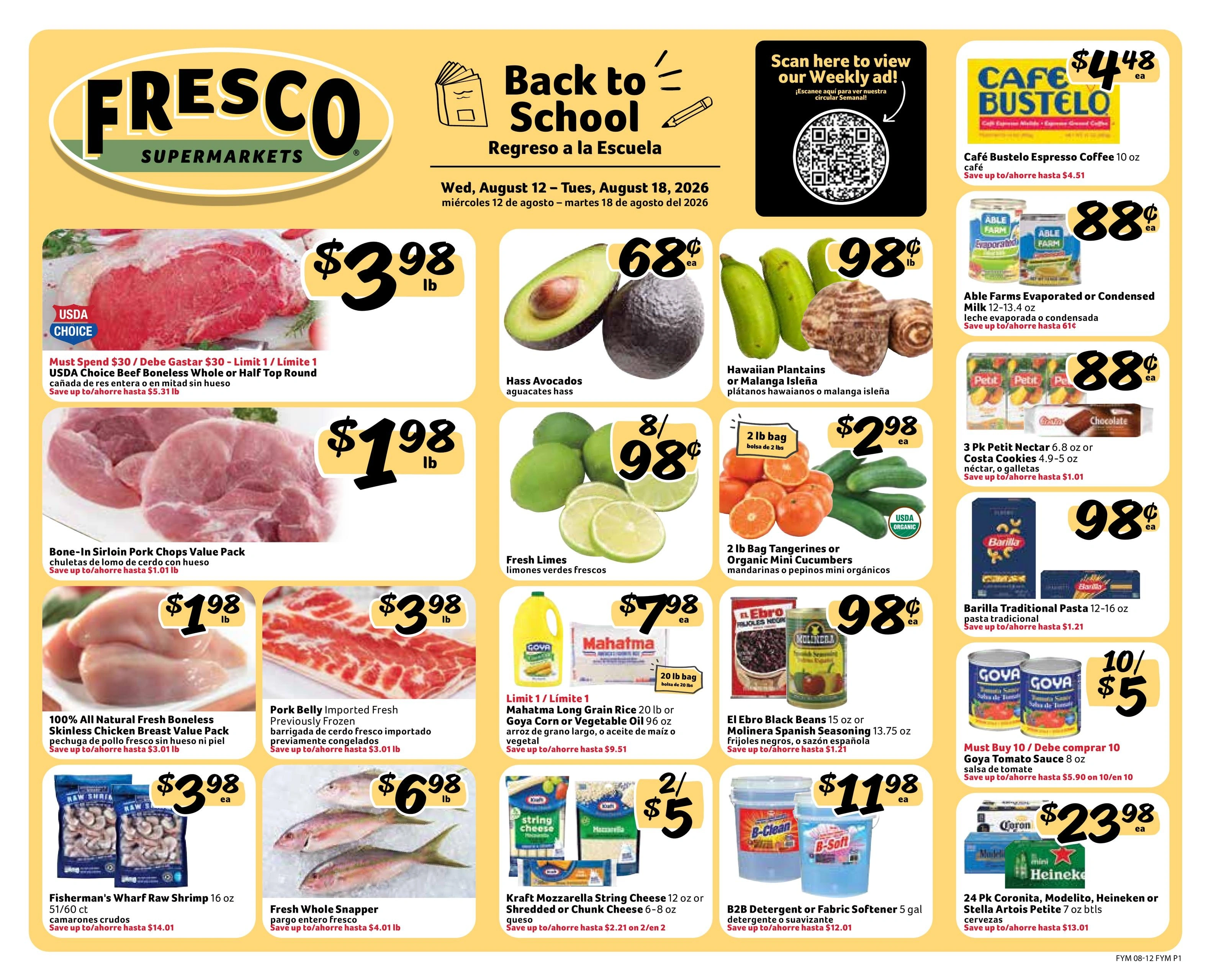 Fresco Y Mas flyer page 1