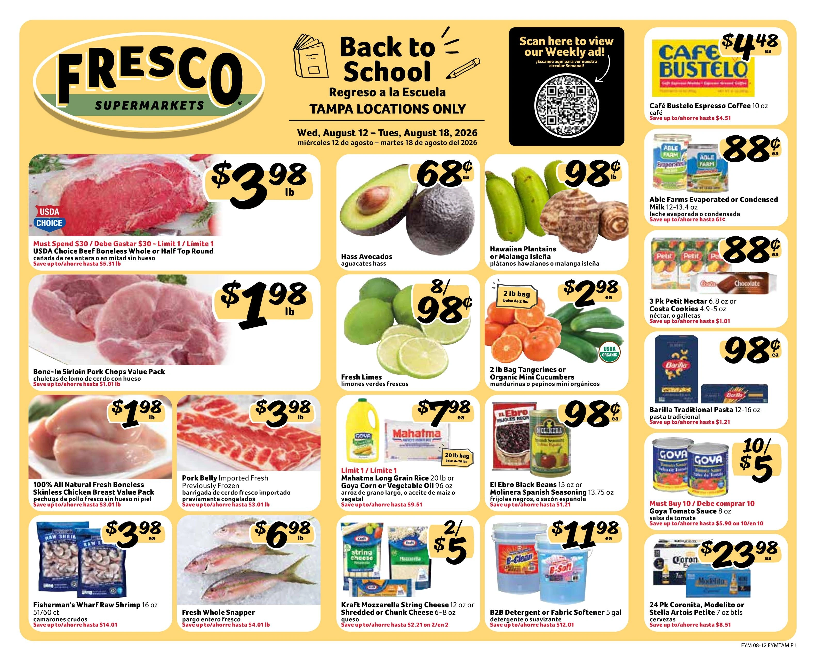Fresco Y Mas flyer page 1