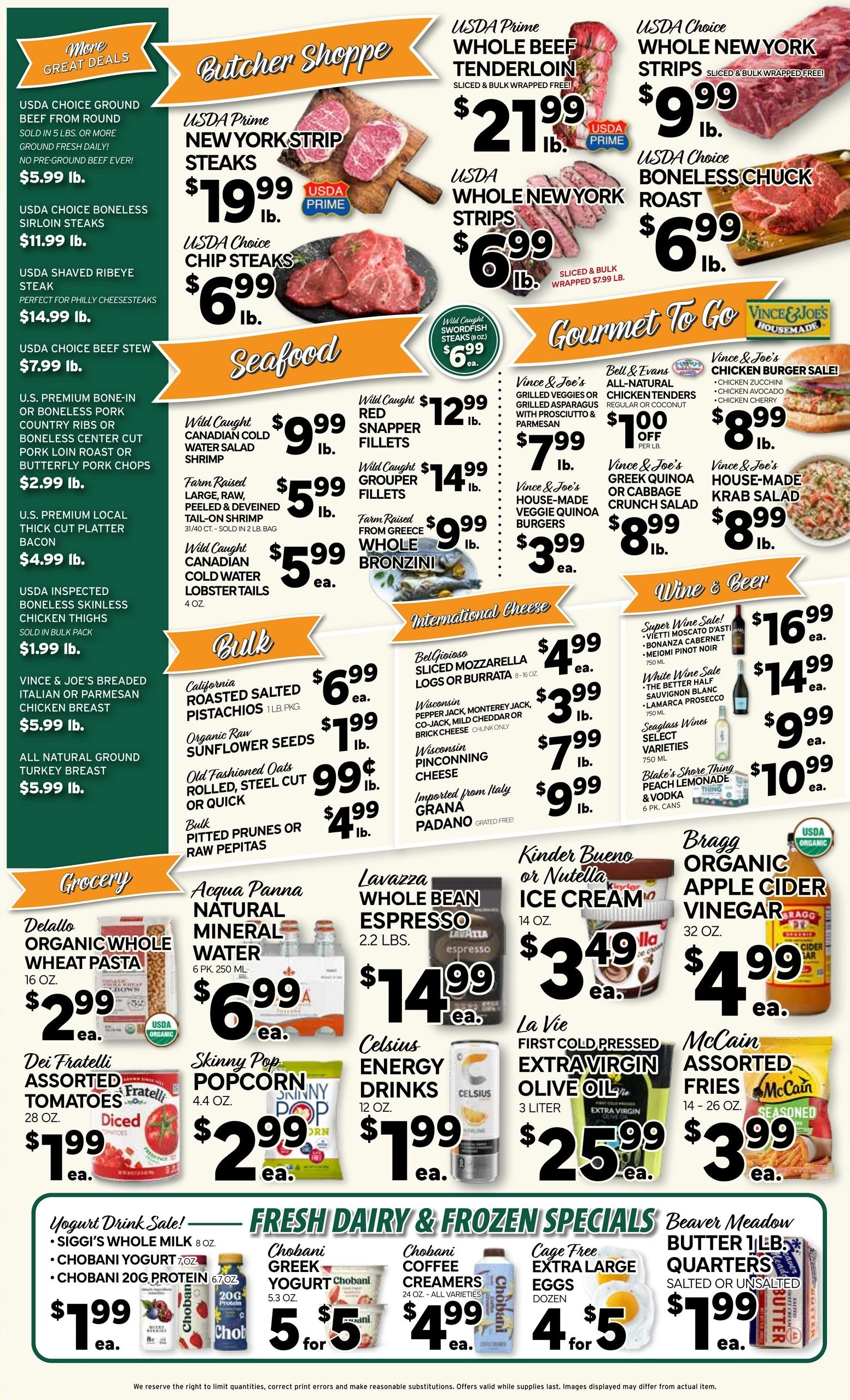 Vince And Joes Gourmet Market flyer page 2