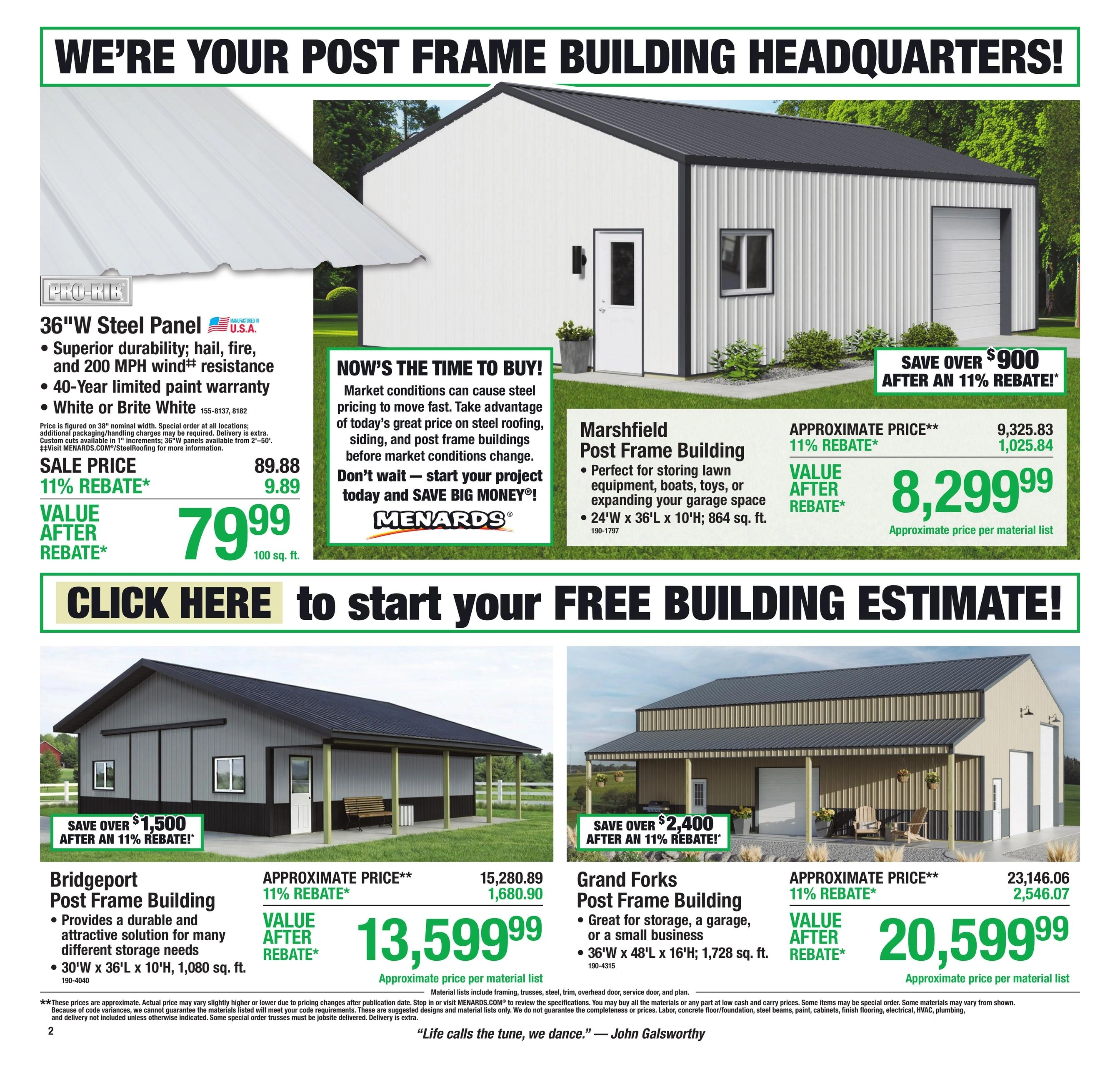 Menards flyer page 2