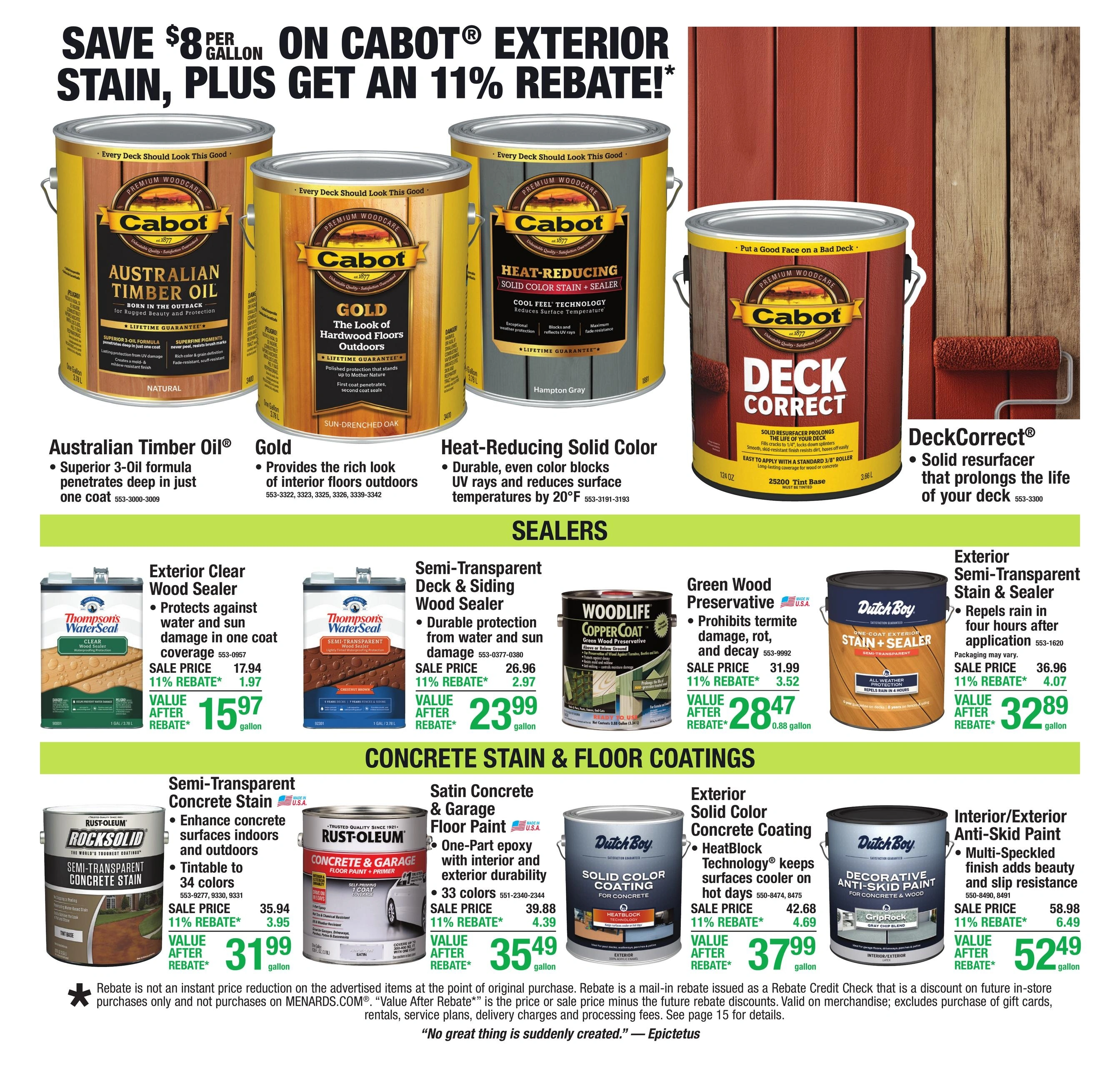 Menards flyer page 8