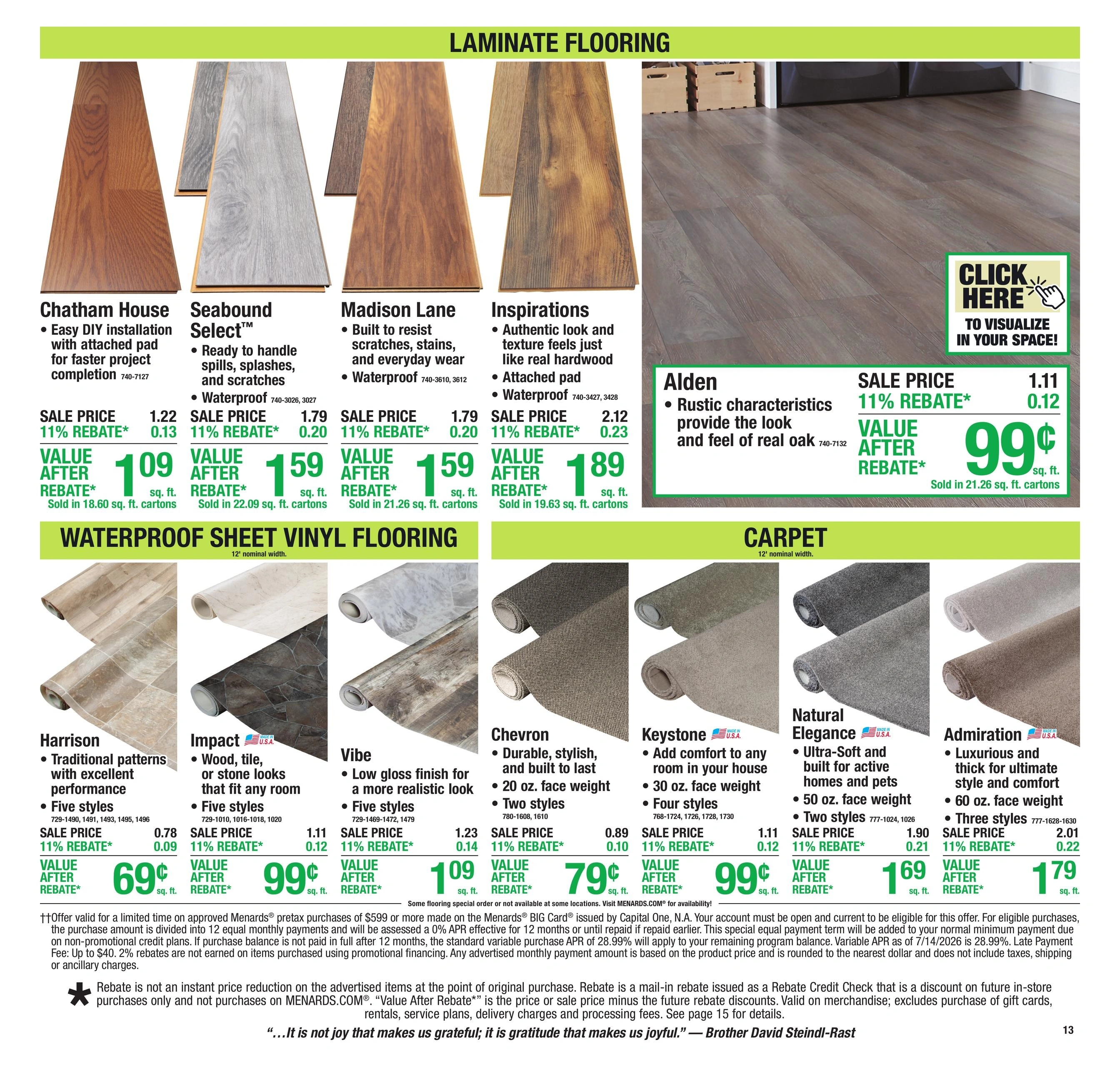 Menards flyer page 16
