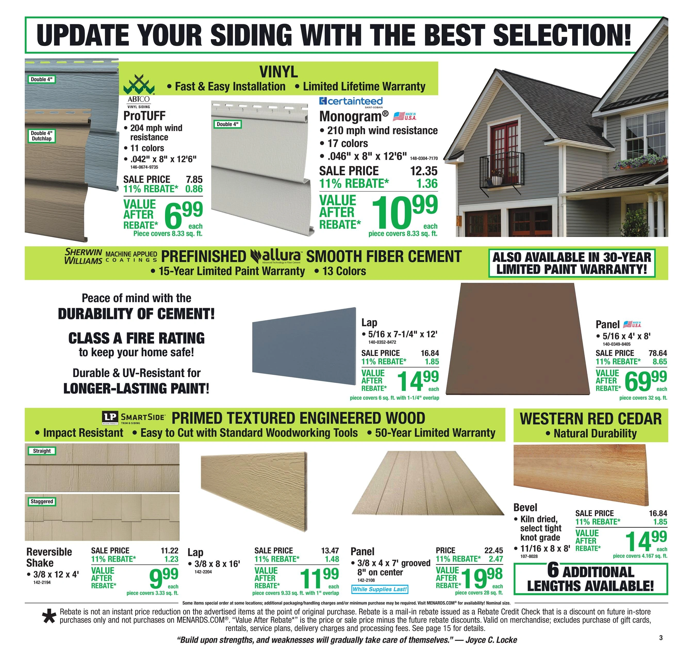 Menards flyer page 4