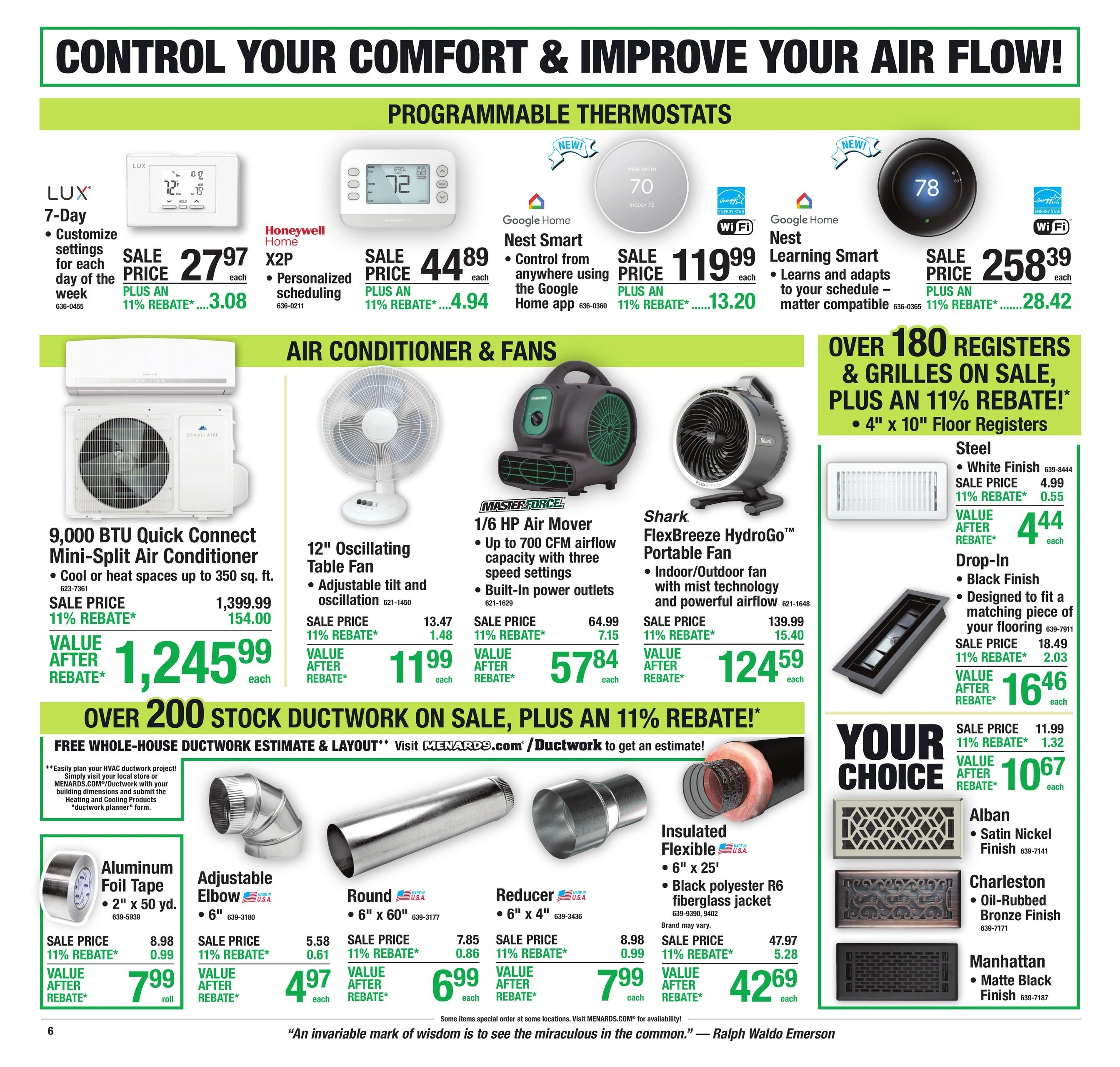 Menards flyer page 9