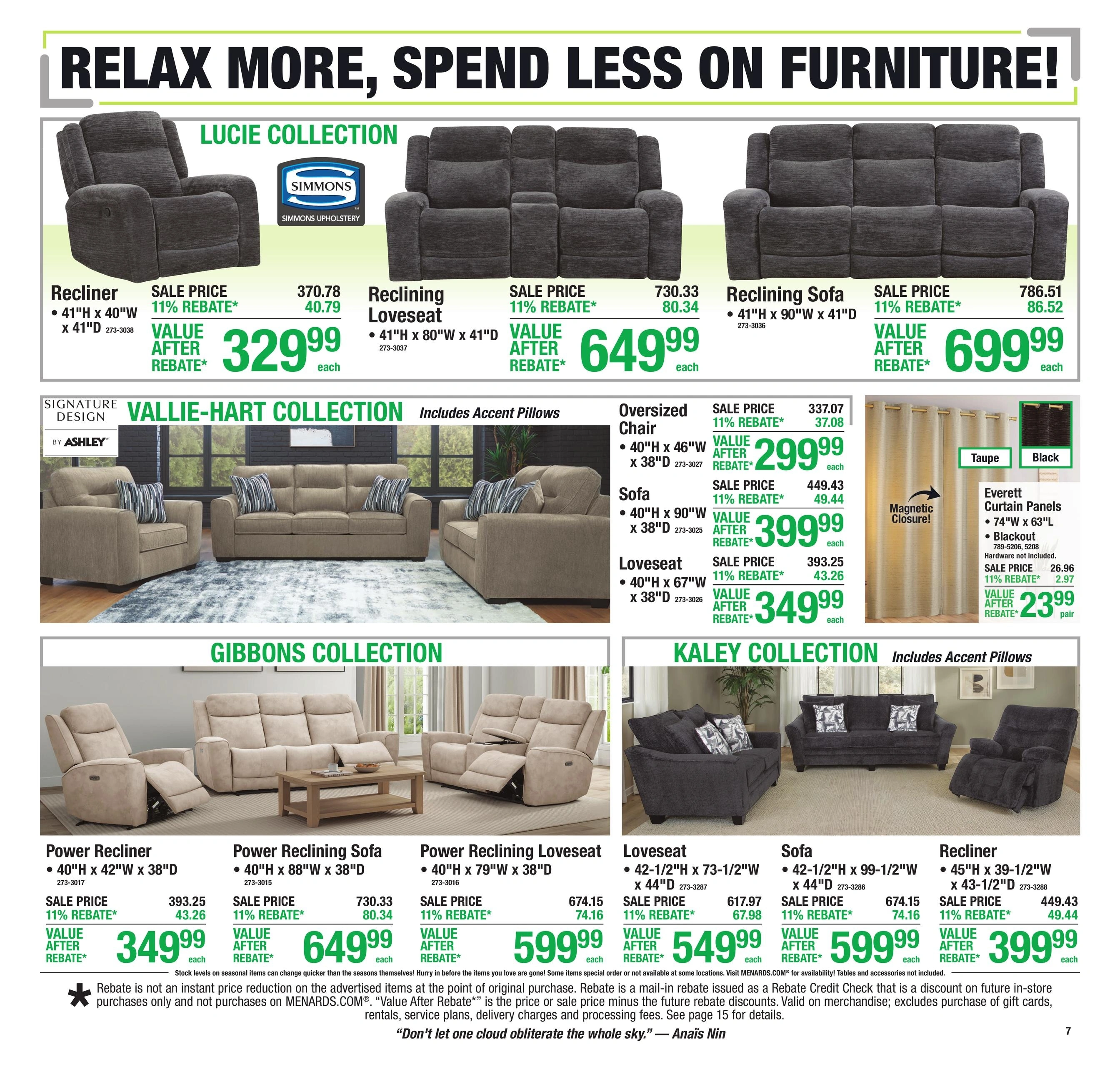 Menards flyer page 10