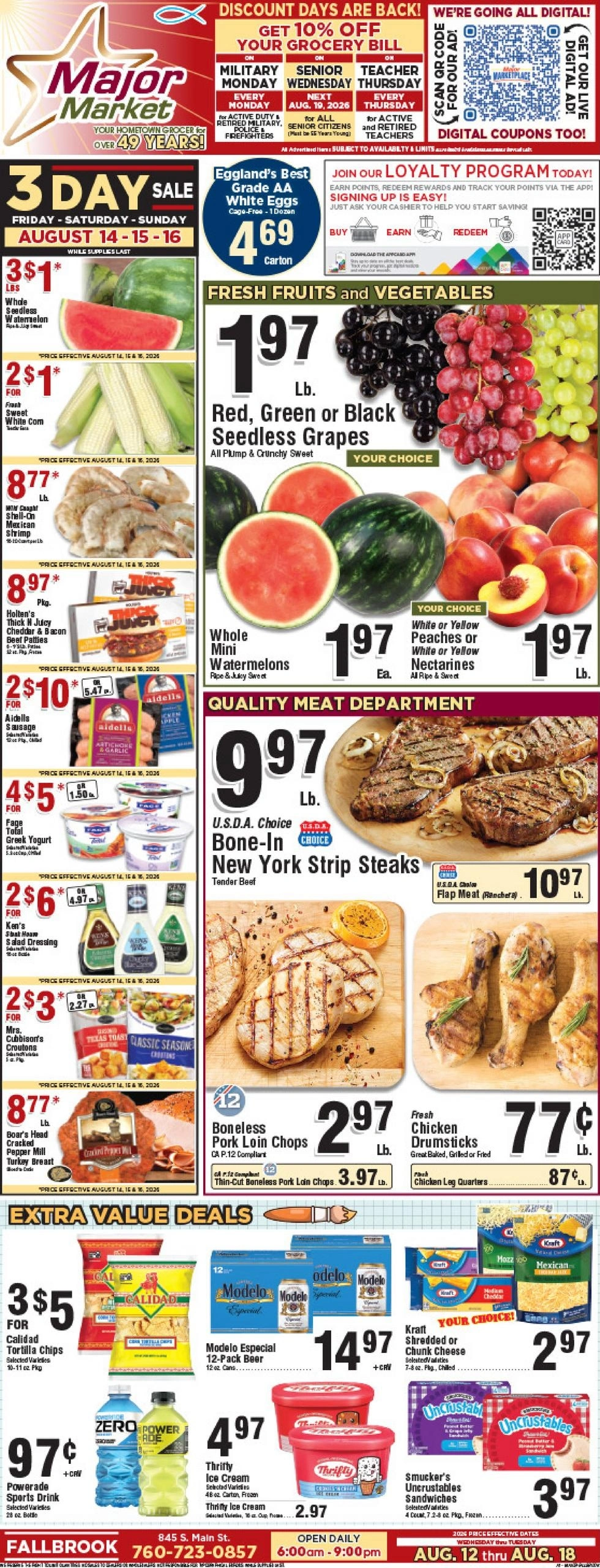 Major Market Grocery flyer page 1