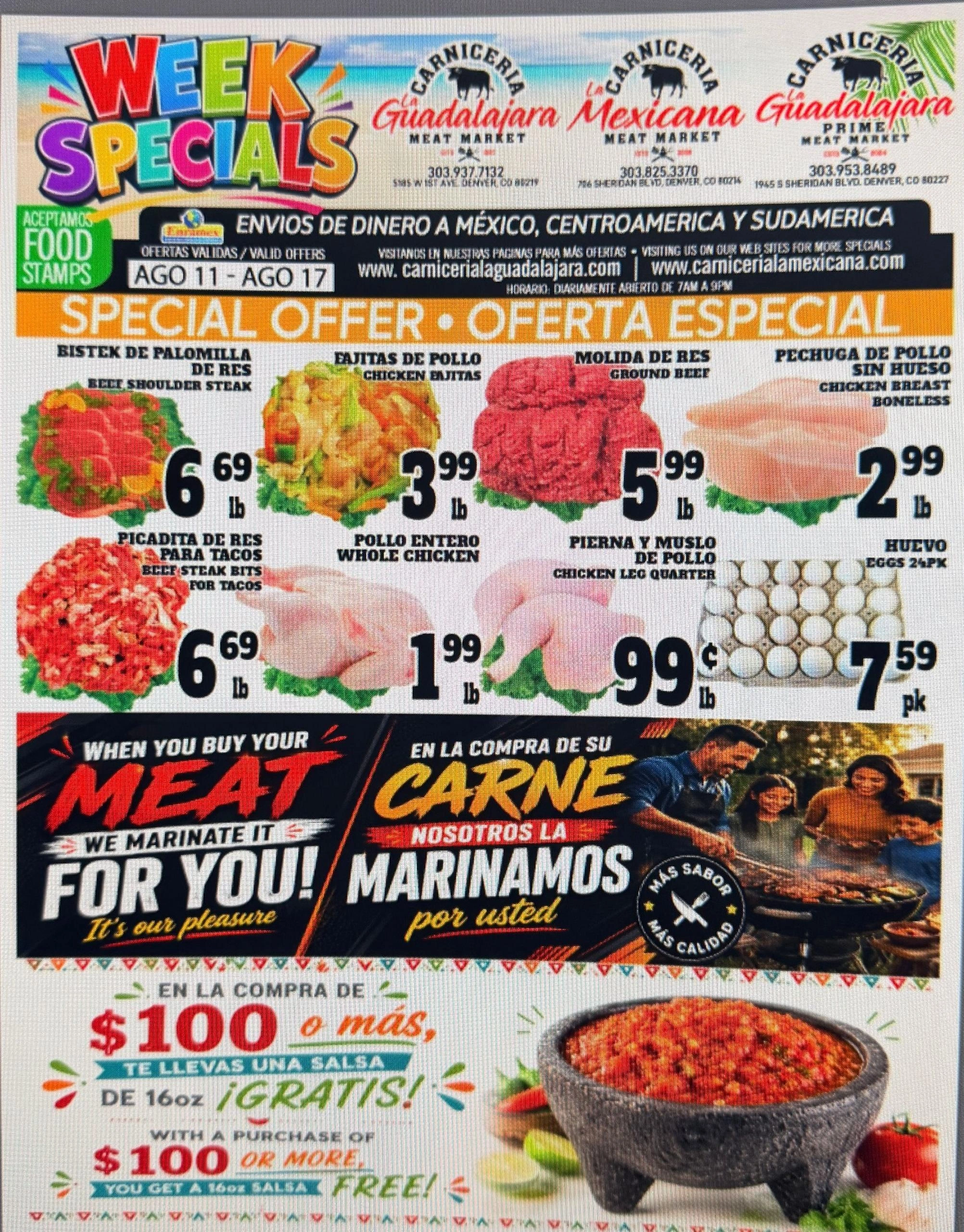 Carniceria La Guadalajara flyer page 1
