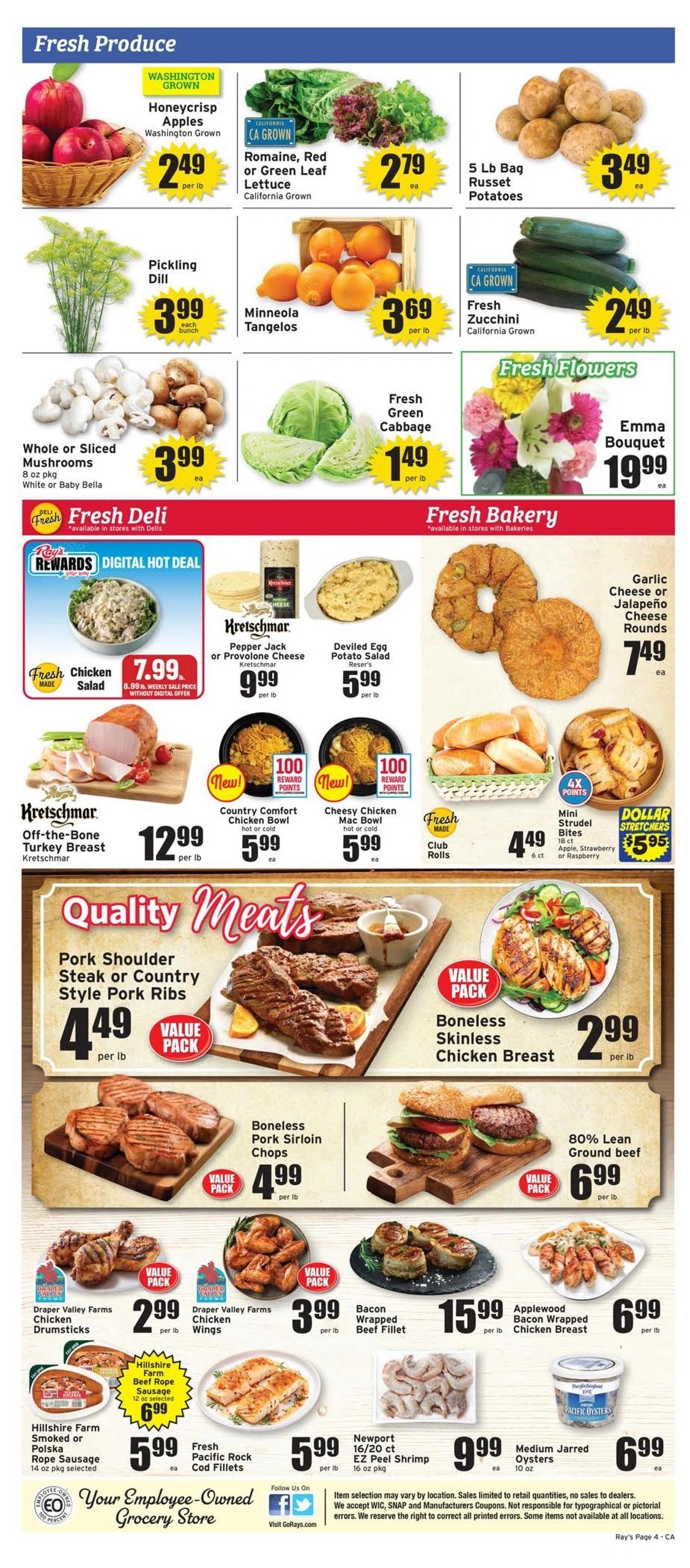 Ray's Food Place flyer page 4