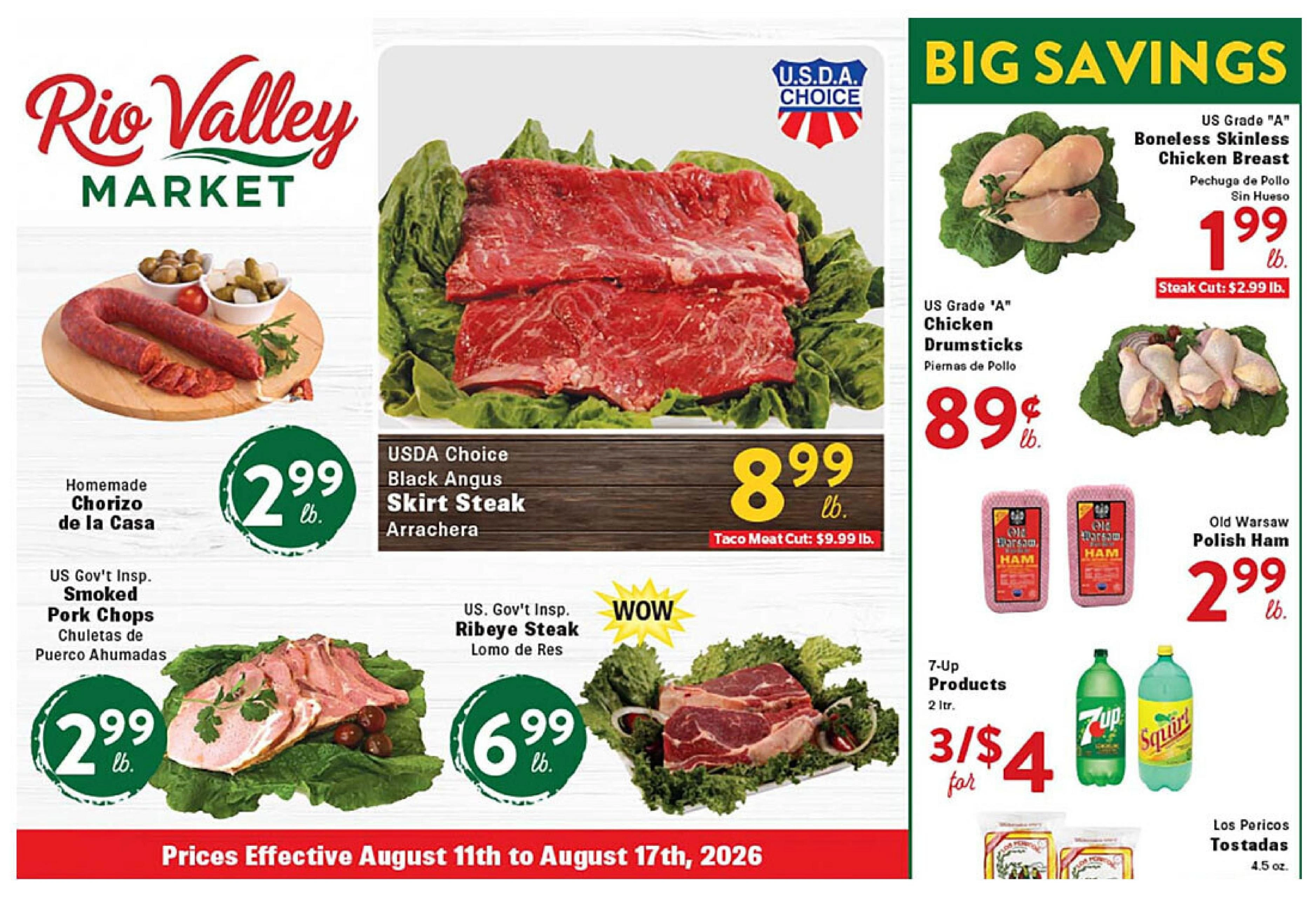 Rio Valley Market flyer page 1