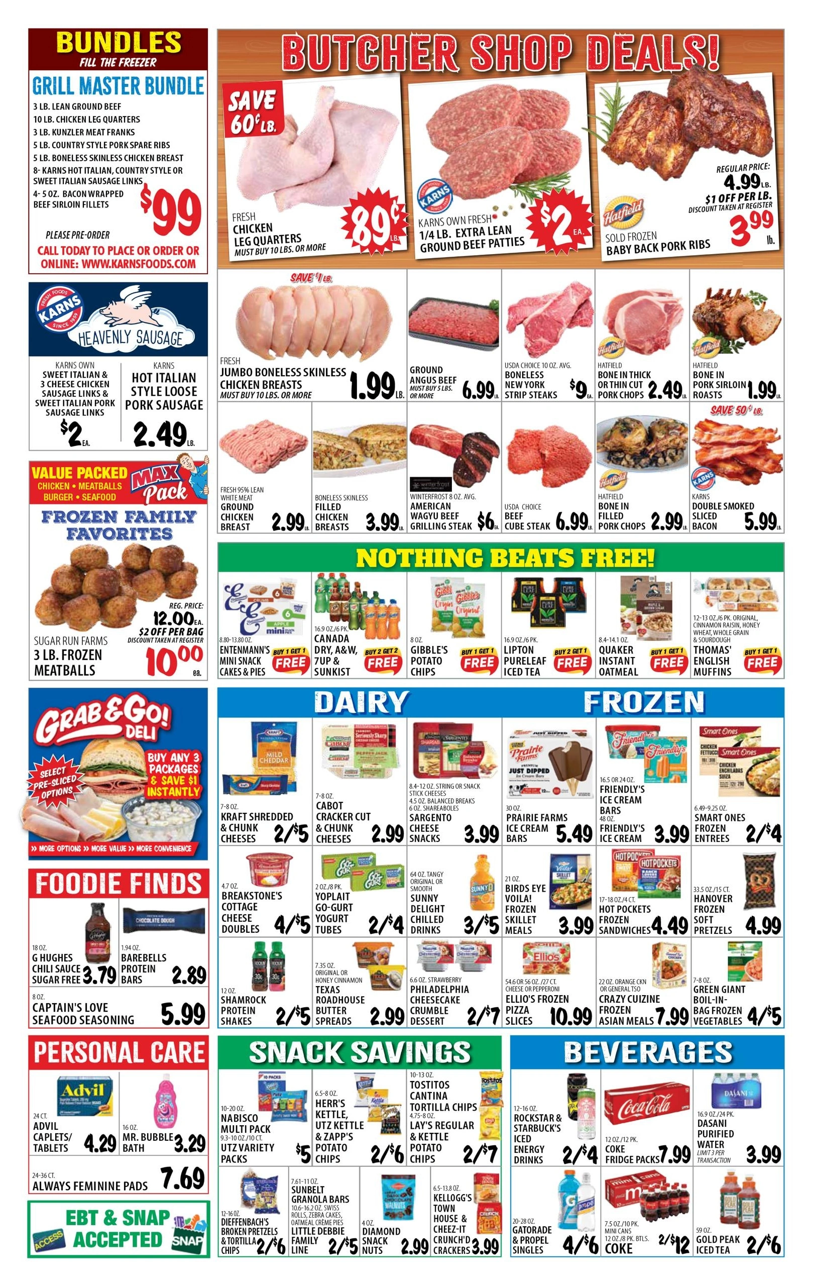 Karns Quality Foods flyer page 3