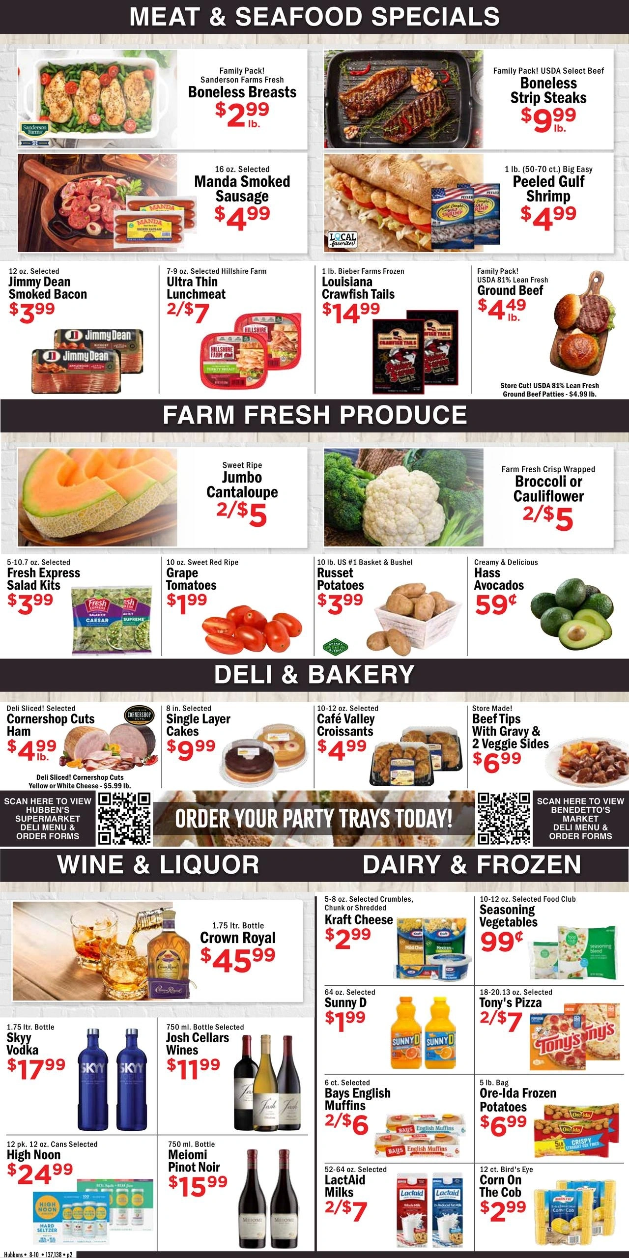 Hubben's Supermarket flyer page 2