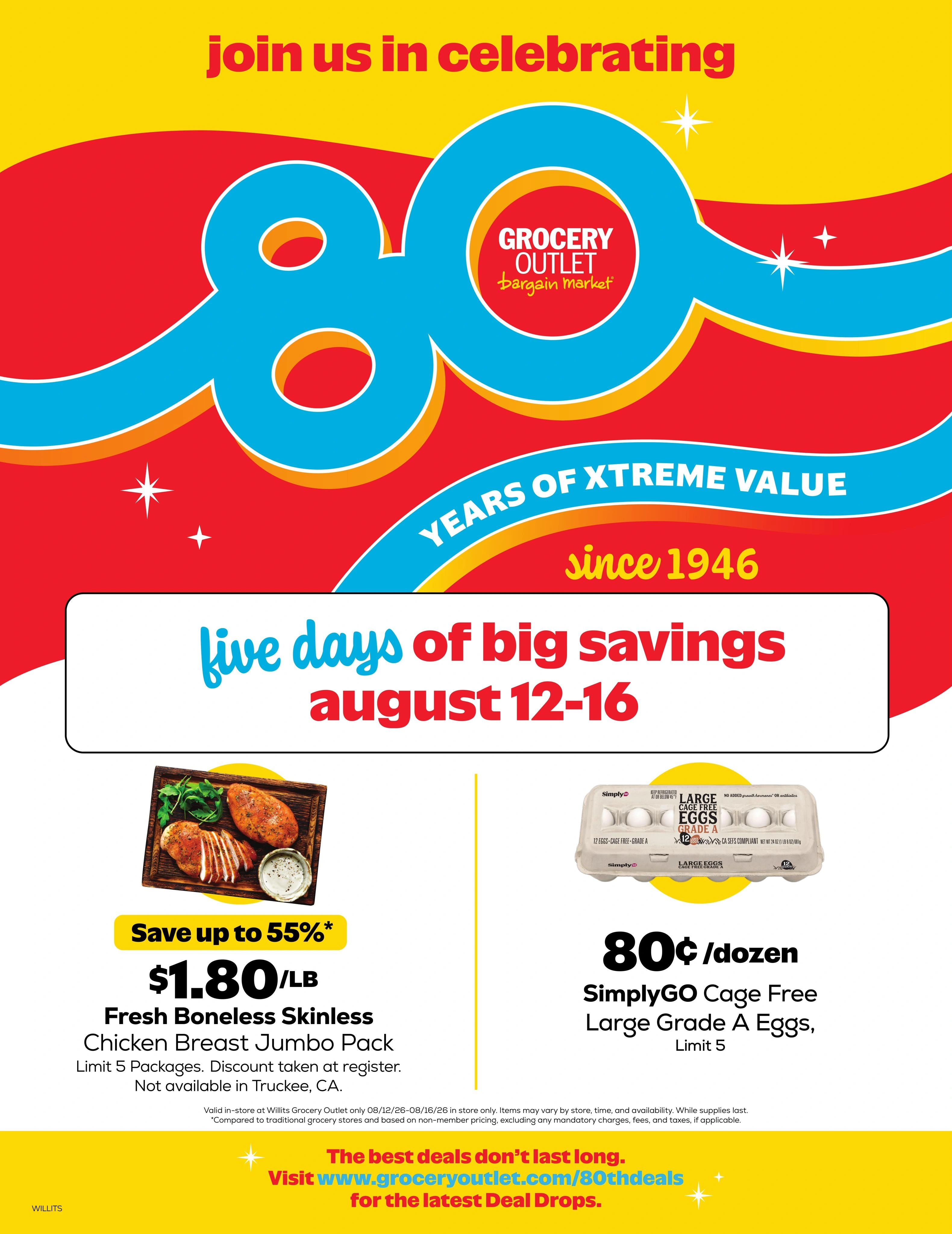 Grocery Outlet flyer page 1