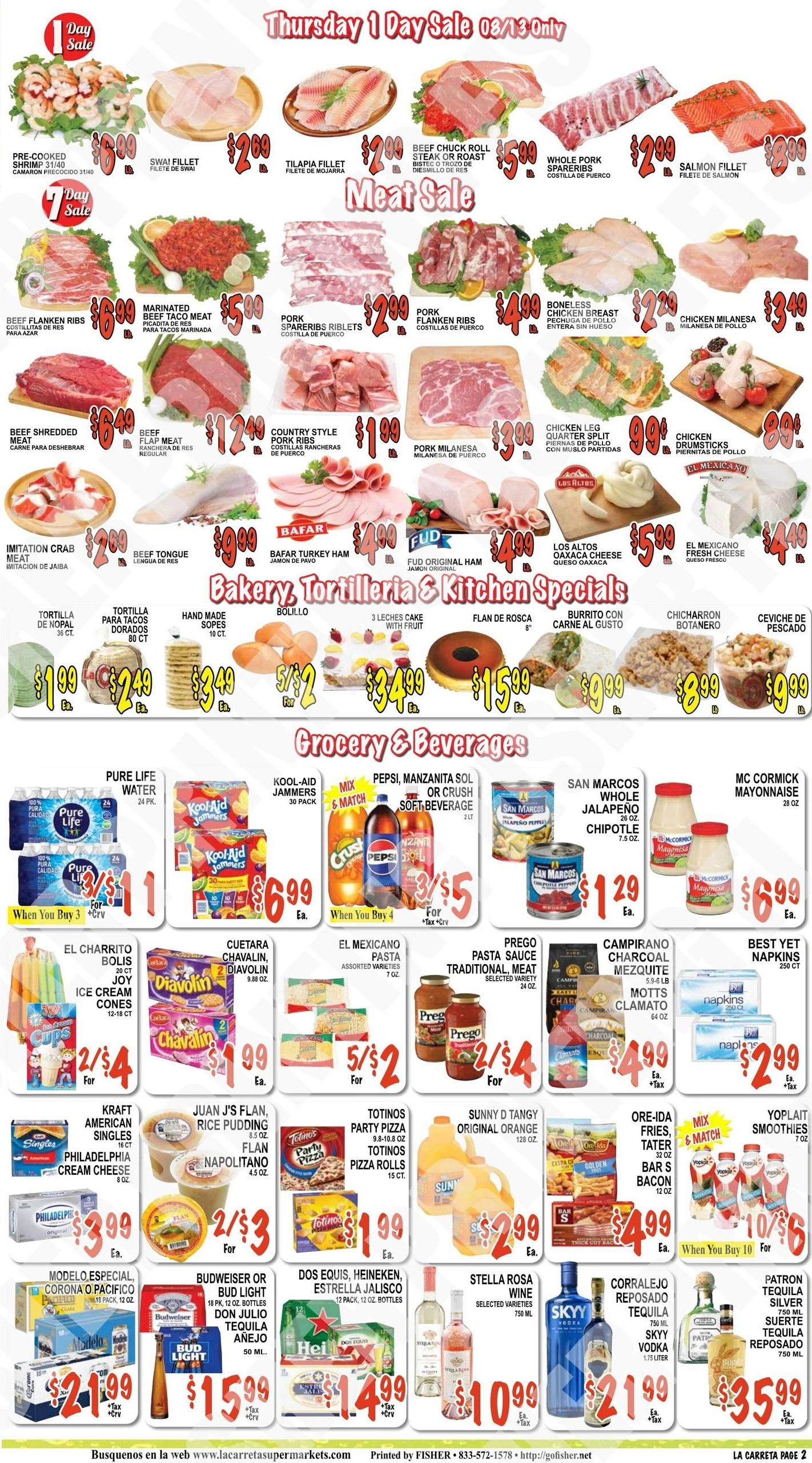 La Carreta Supermarkets flyer page 2