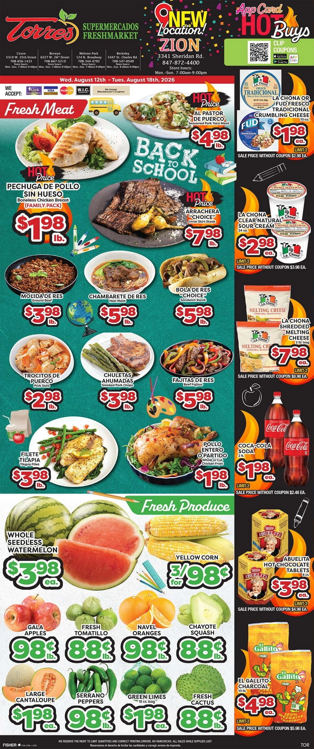 Torres Supermercado flyer page 1