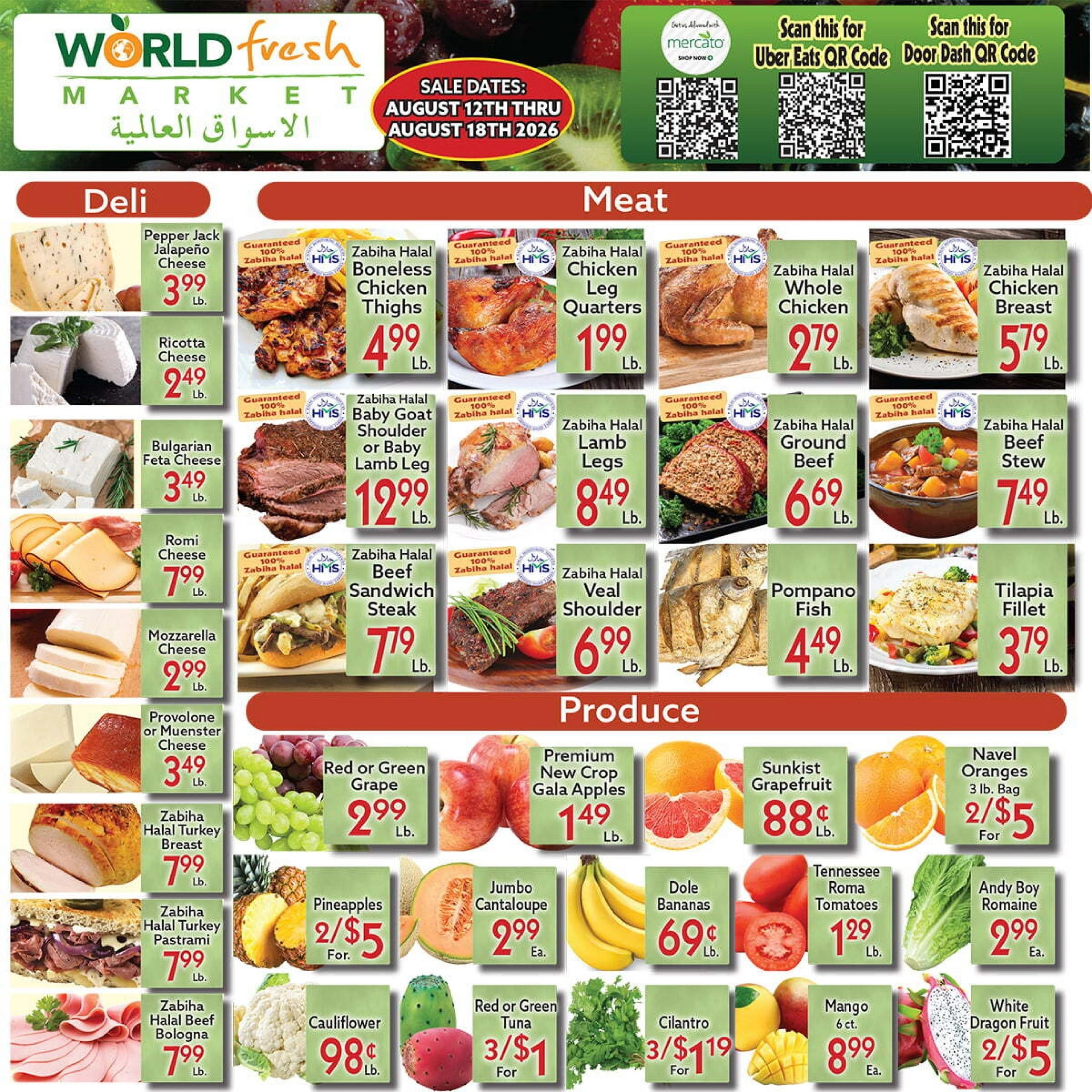 World Fresh Market flyer page 2