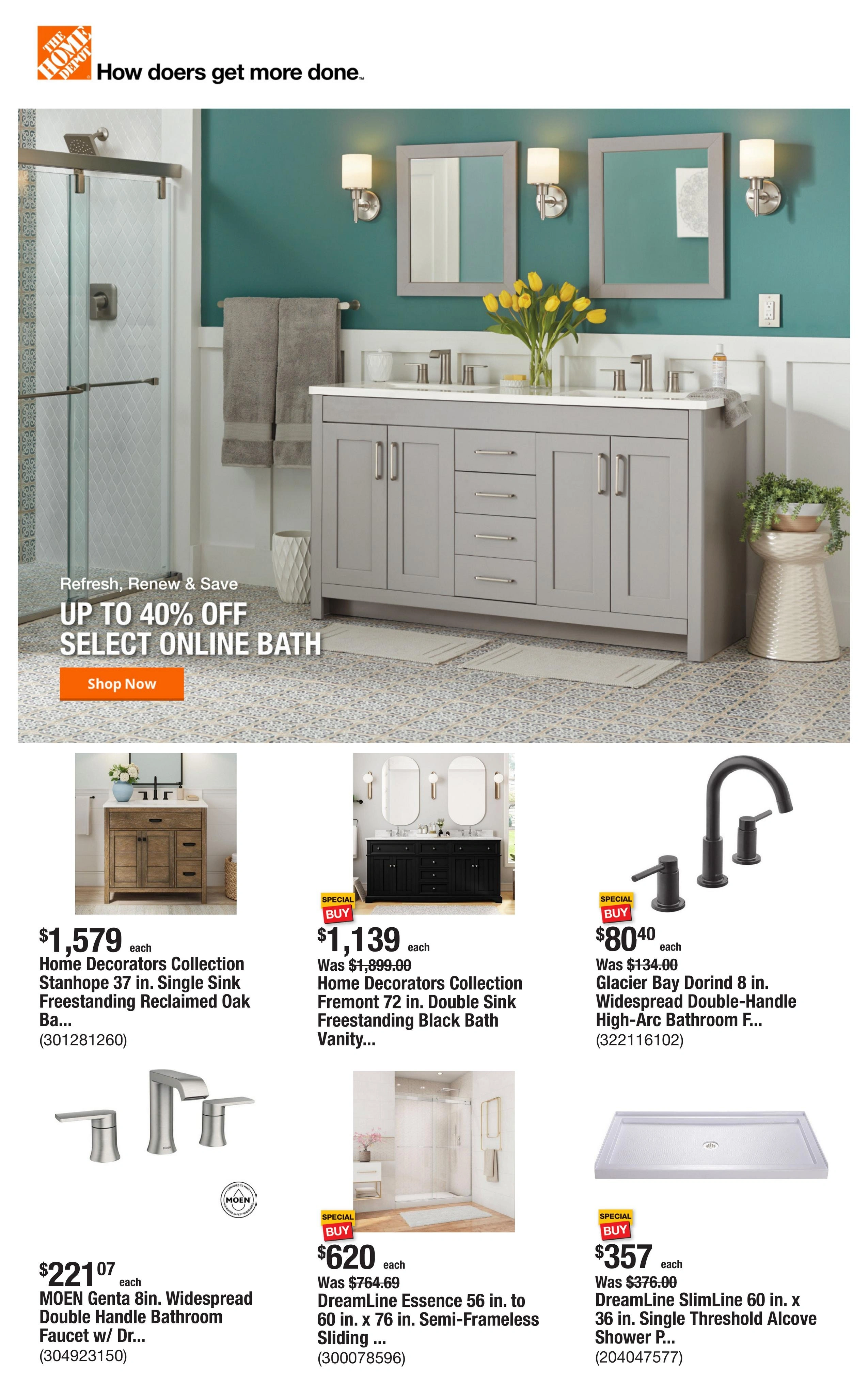 Home Depot flyer page 1