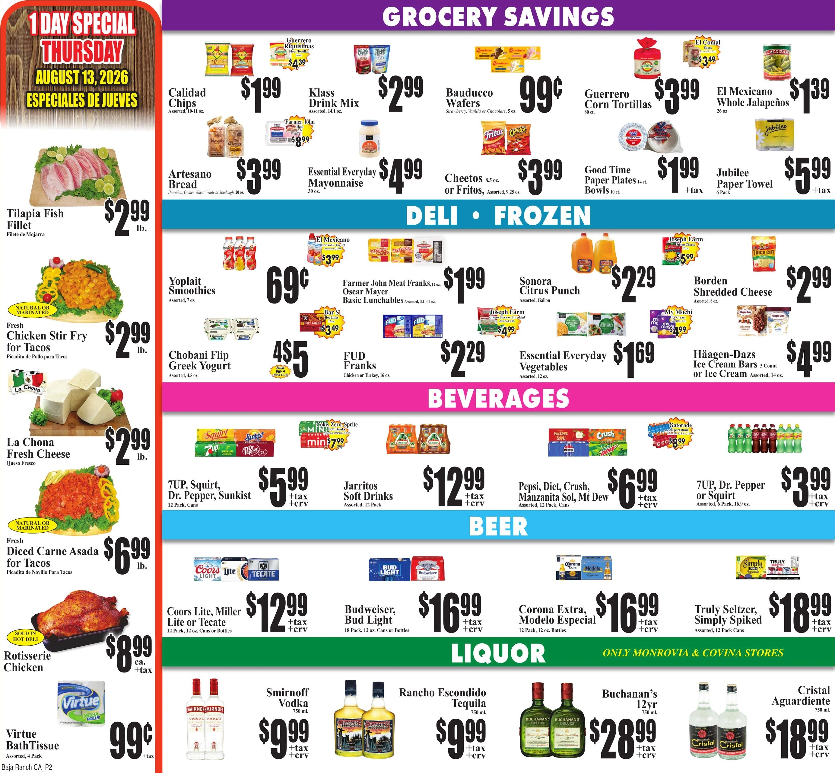 Baja Ranch Supermarket flyer page 2