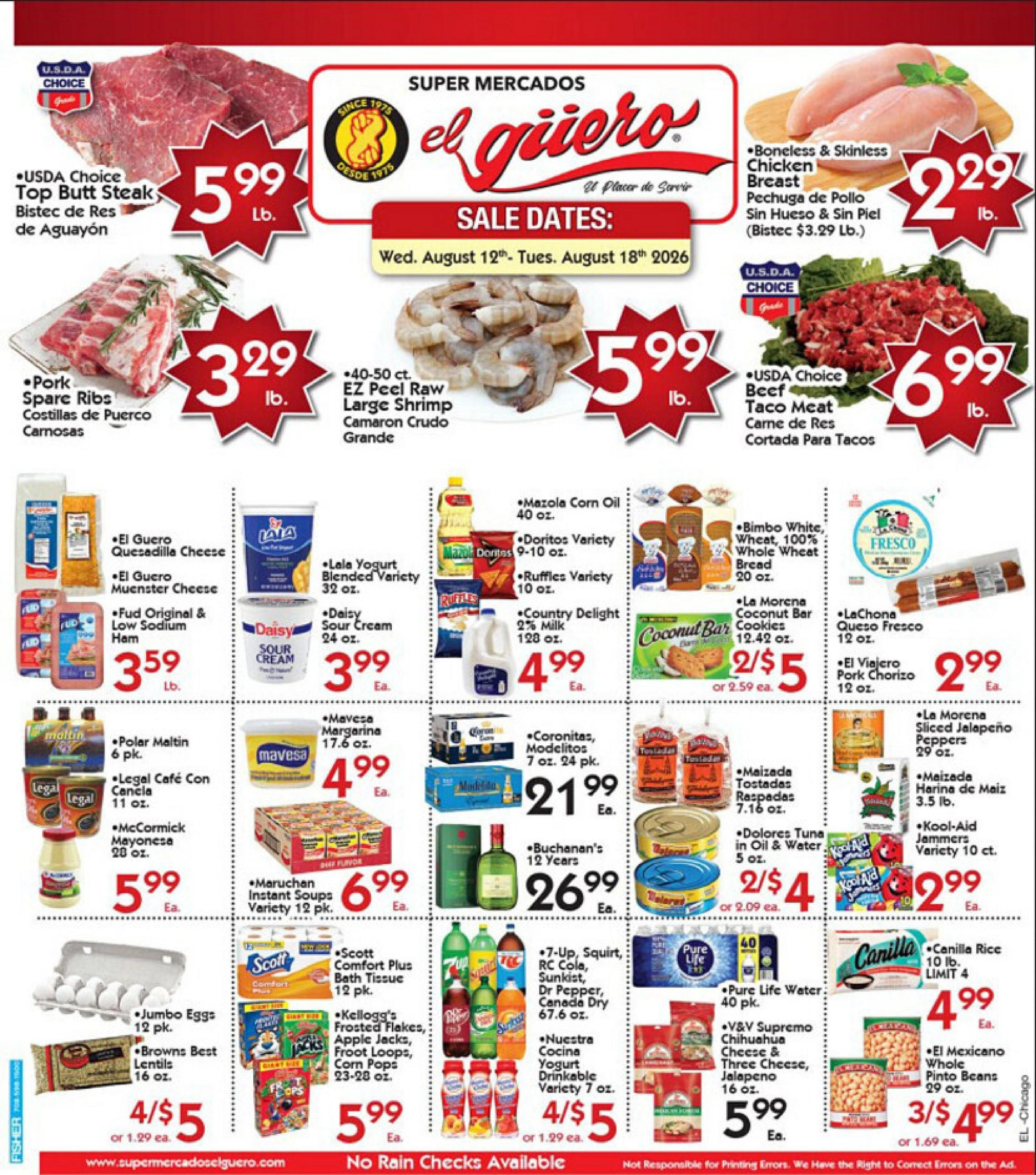 Super Mercados El Guero flyer page 1