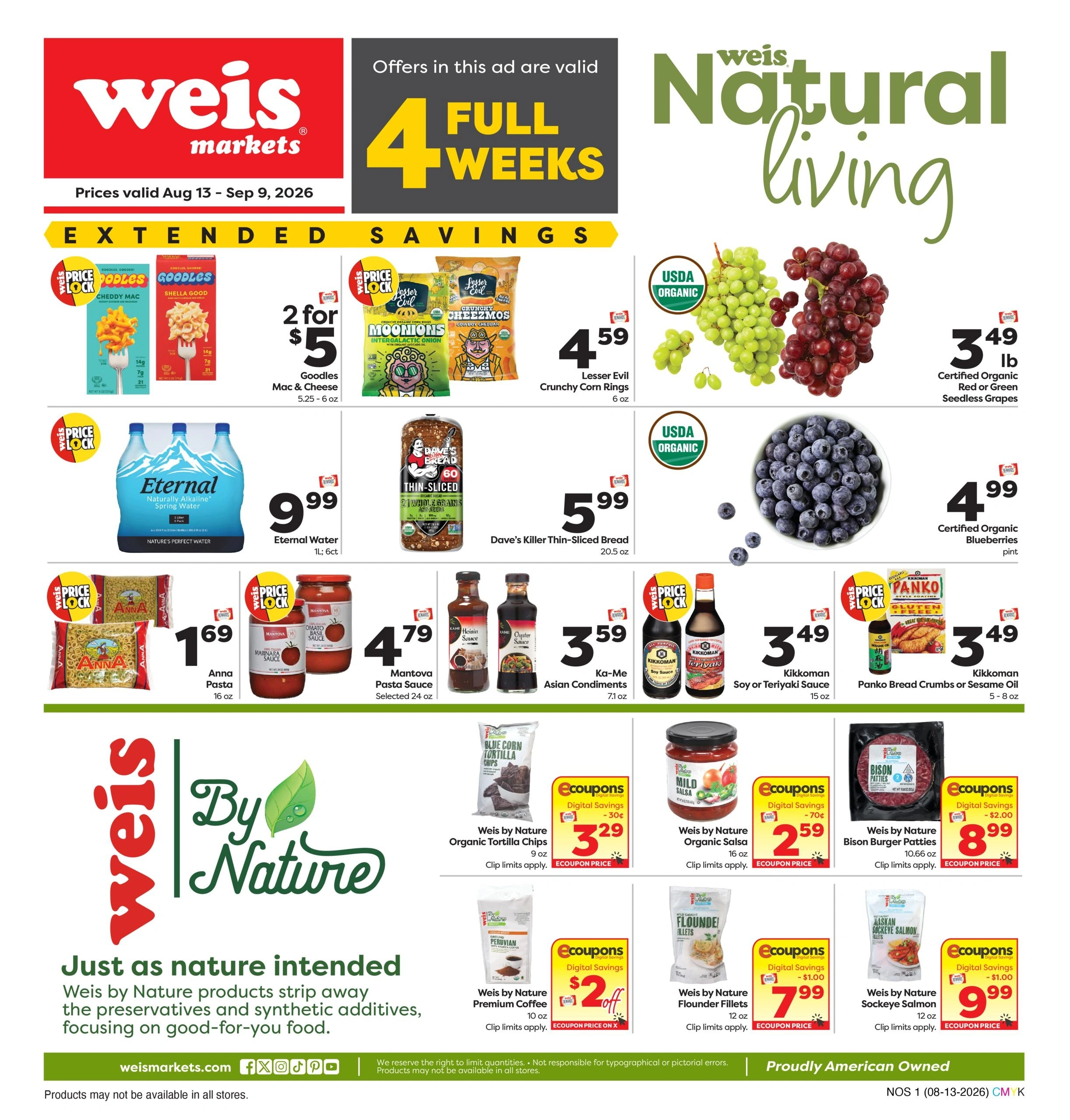 Weis Markets flyer page 1