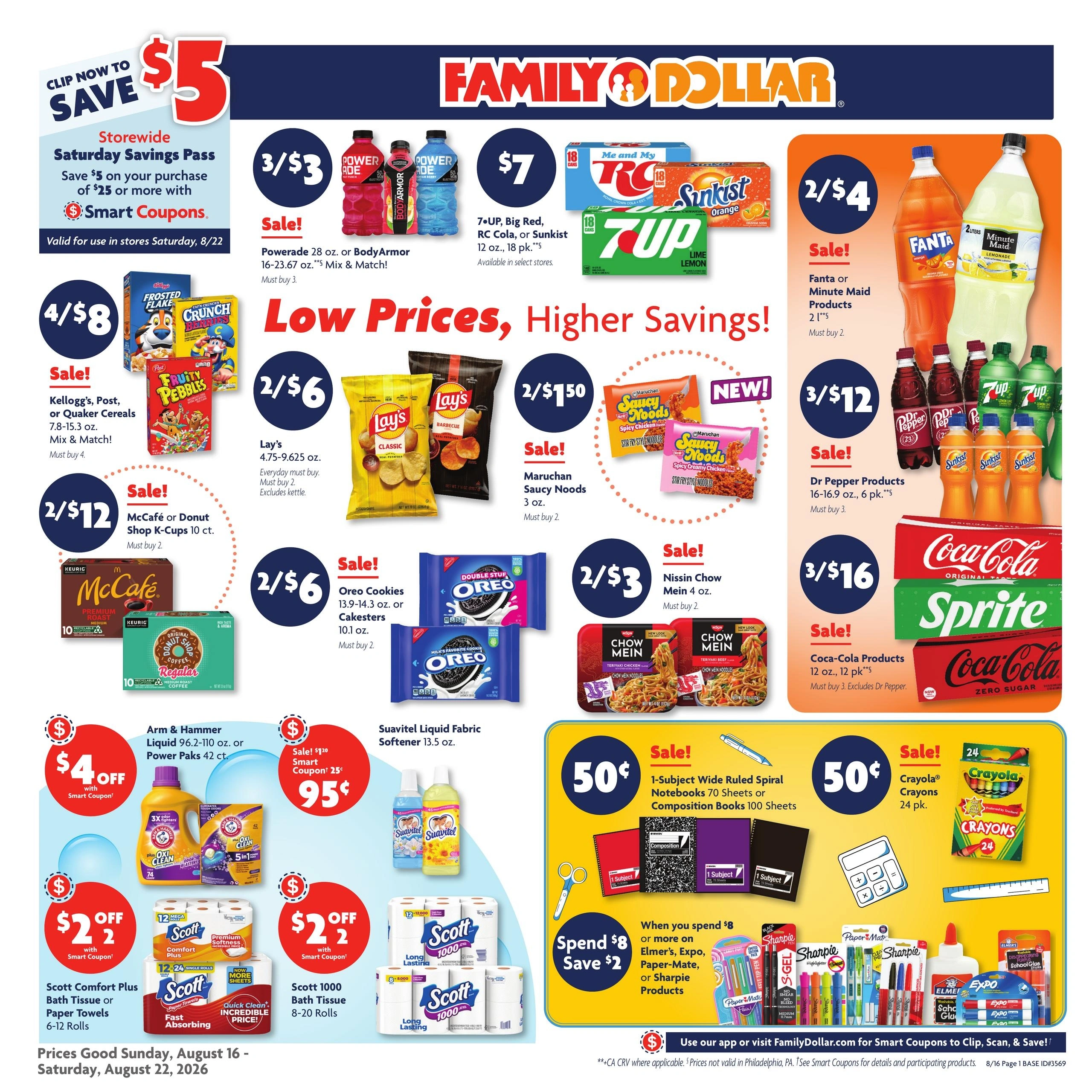 Family Dollar flyer page 1