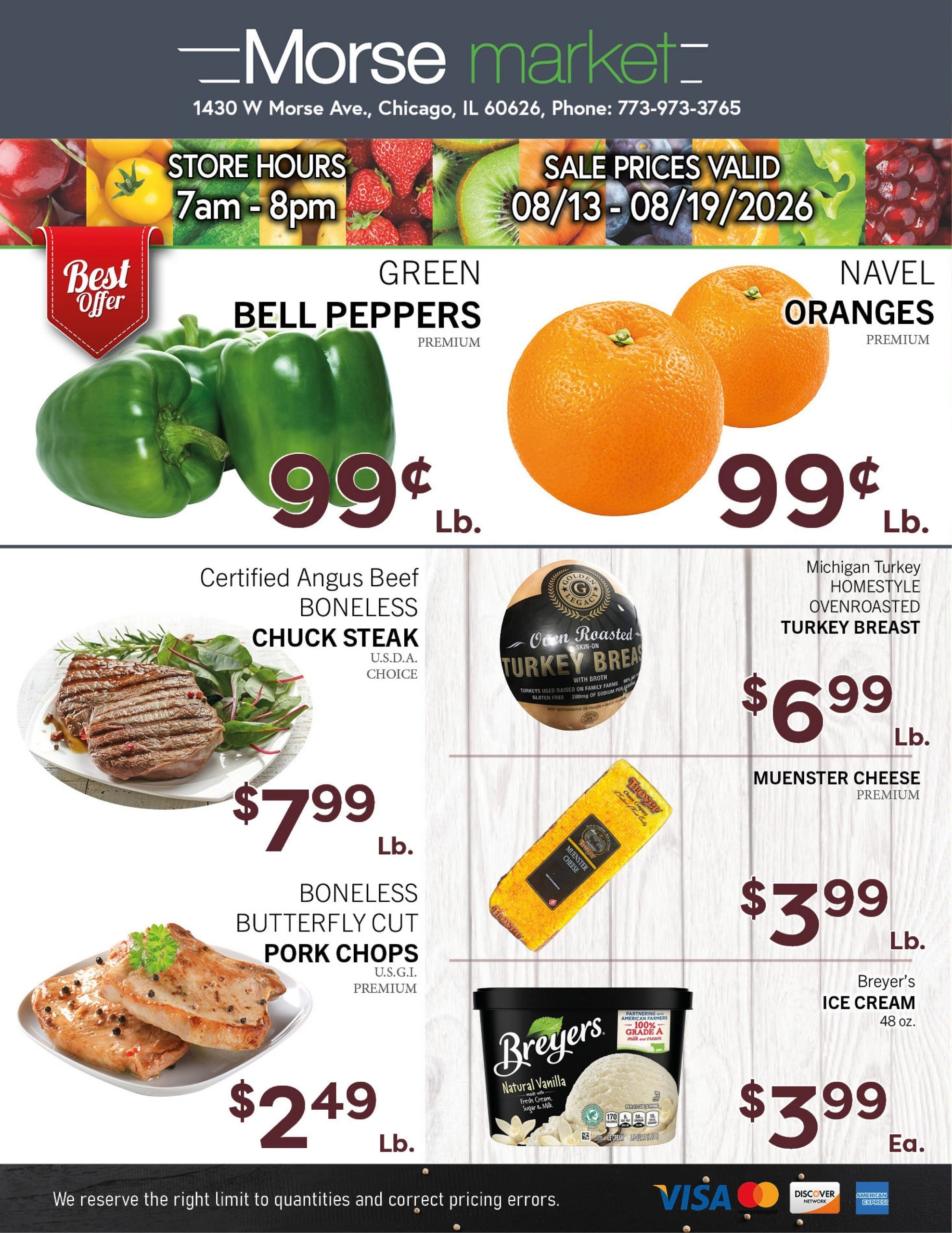 Morse Fresh Market flyer page 1