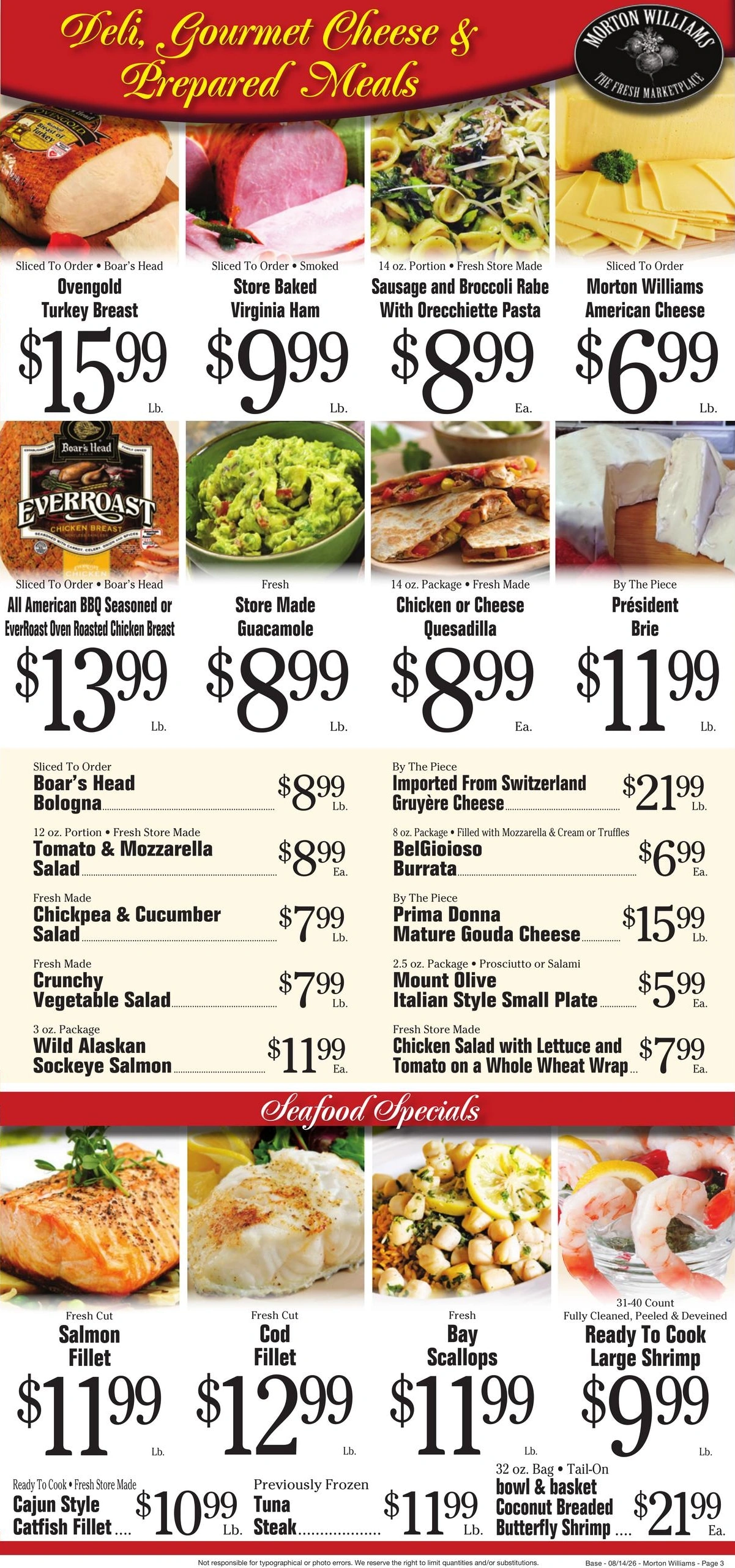 Morton Williams Supermarket flyer page 3